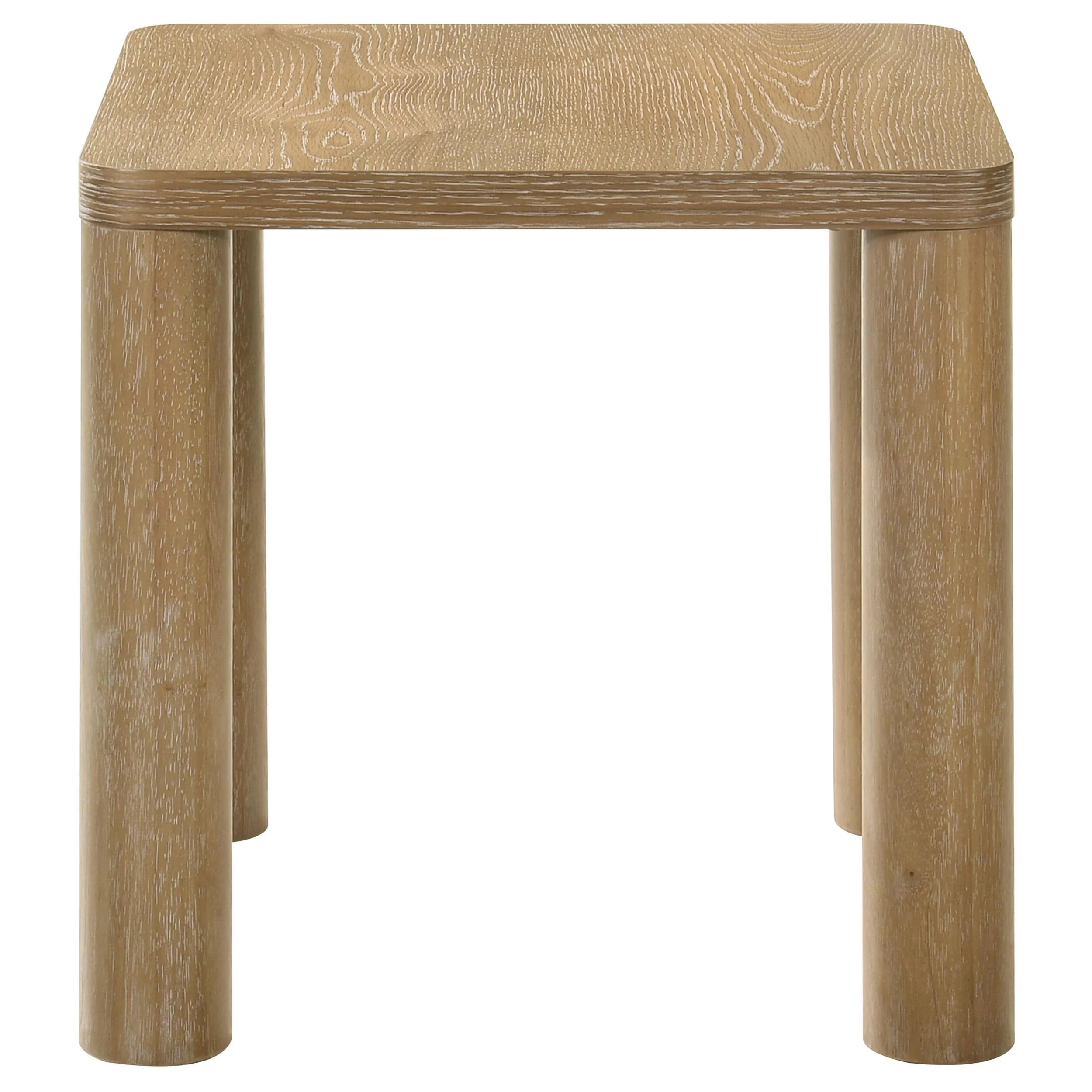 Castlewood Light Oak Engineered Wood Accent Side End Table - Image 4