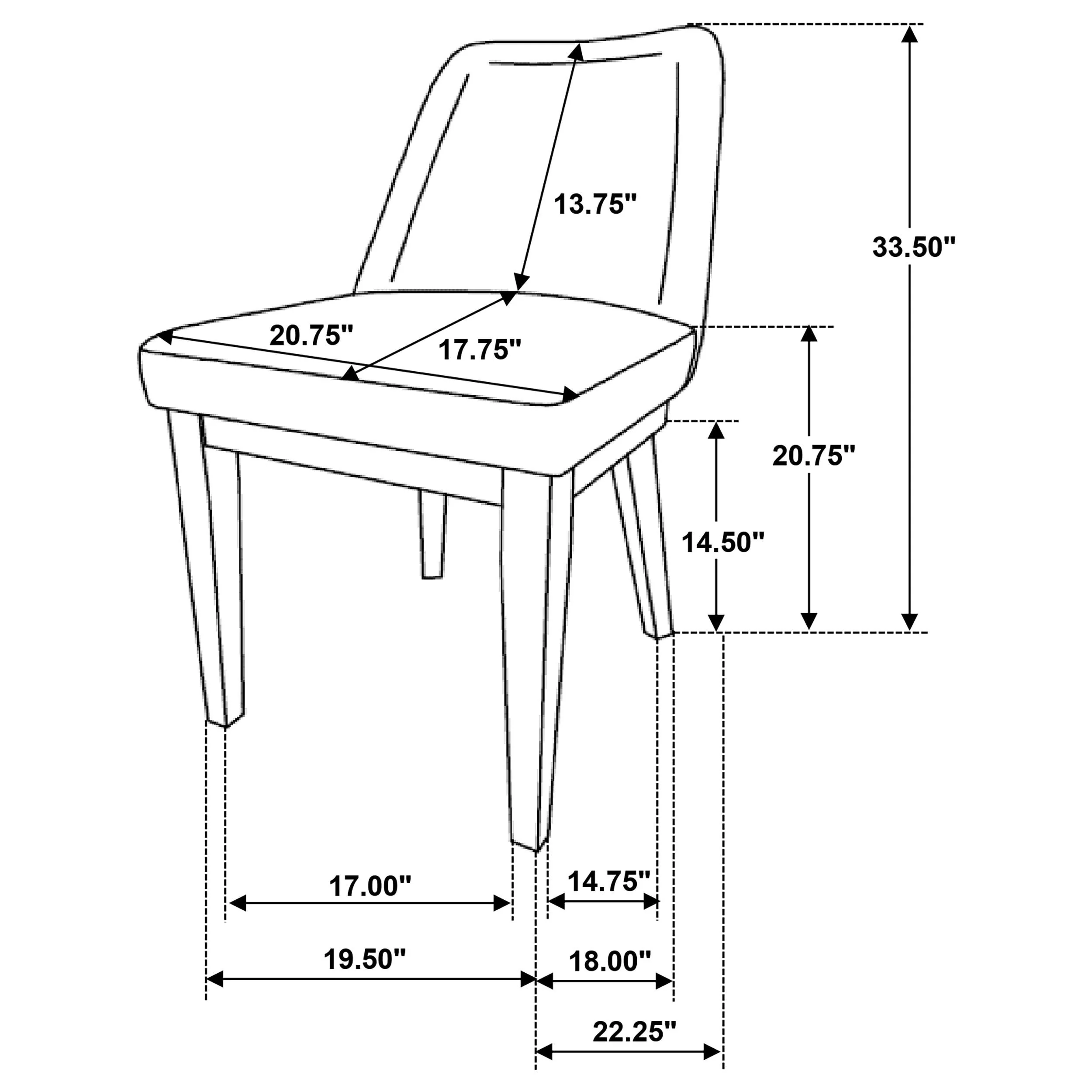 Castlewood Light Tan Side Chair, Set of 2 - Image 14