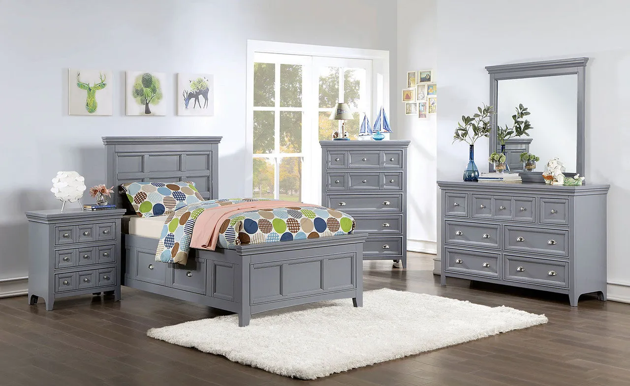 Castlile Gray 4-Piece Youth Bedroom Set
