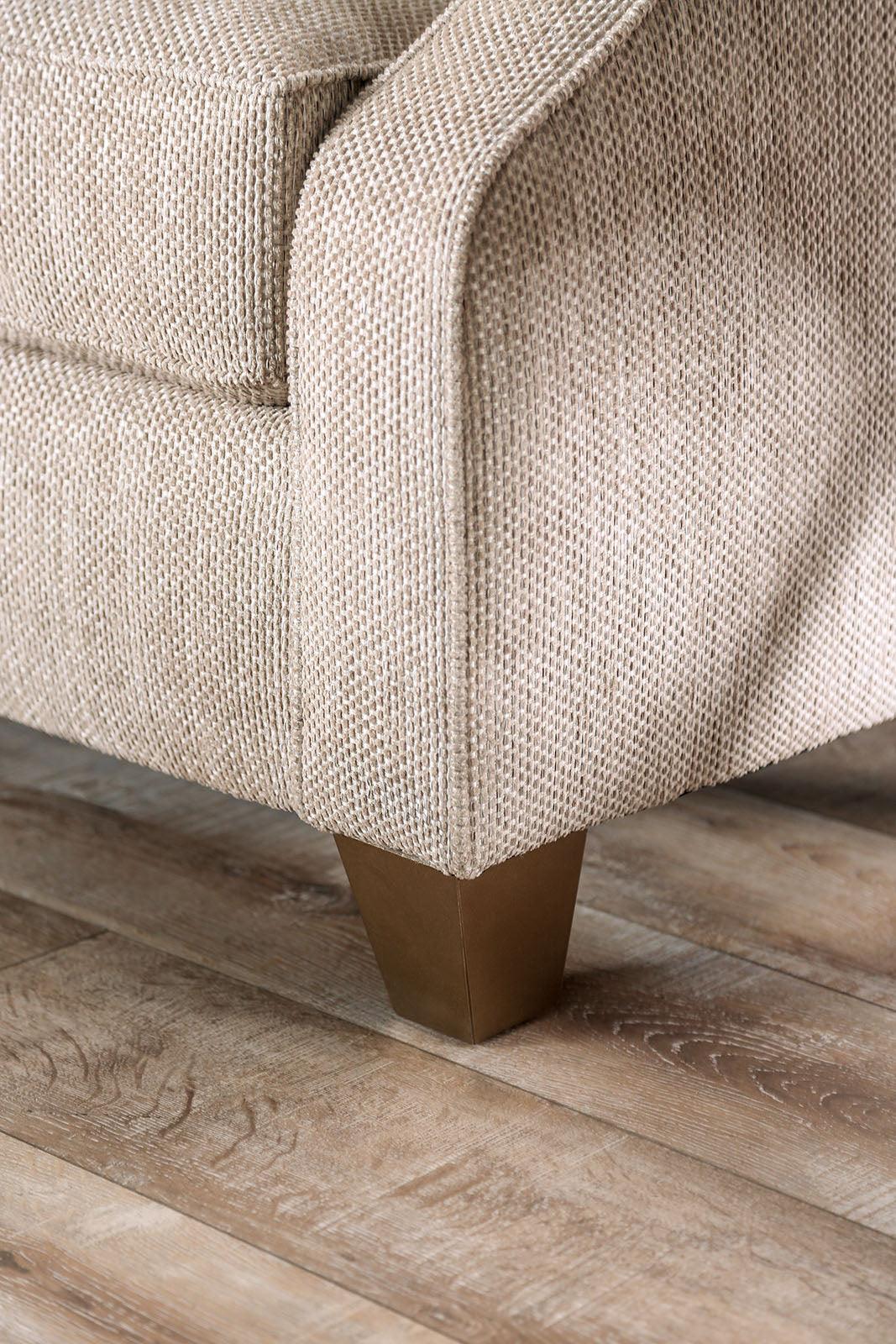 Catarina Beige/Teal Loveseat - Image 3