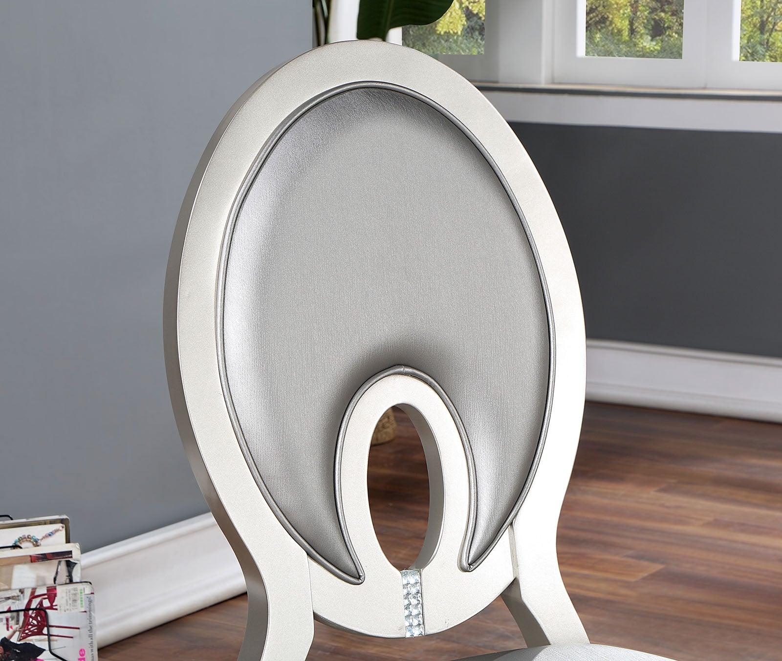 Cathalina Silver Side Chair, Set of 2 - Image 2