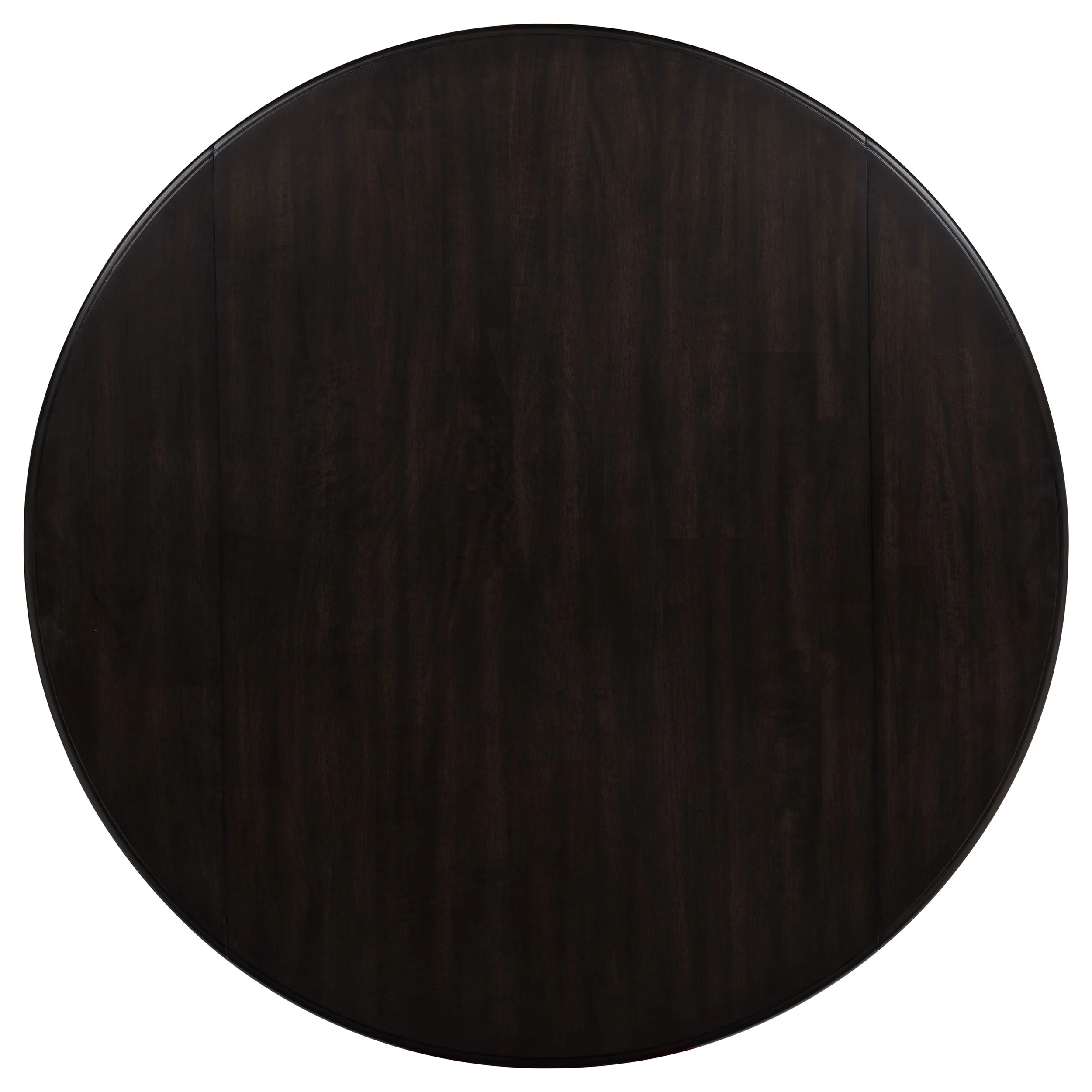 Catley Dark Coffee 5-piece Round Drop Leaf Dining Table Set - Image 8