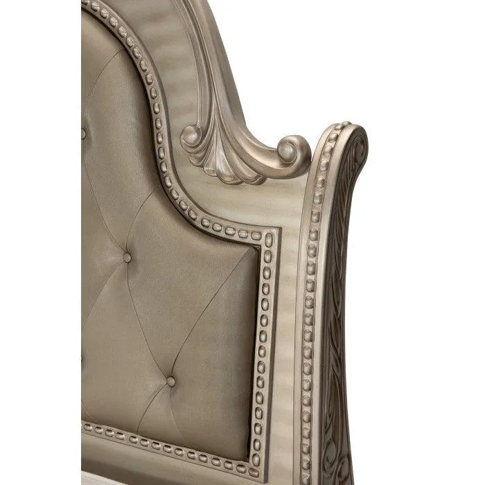 Cavalier Silver King Upholstered Sleigh Bed - Image 4