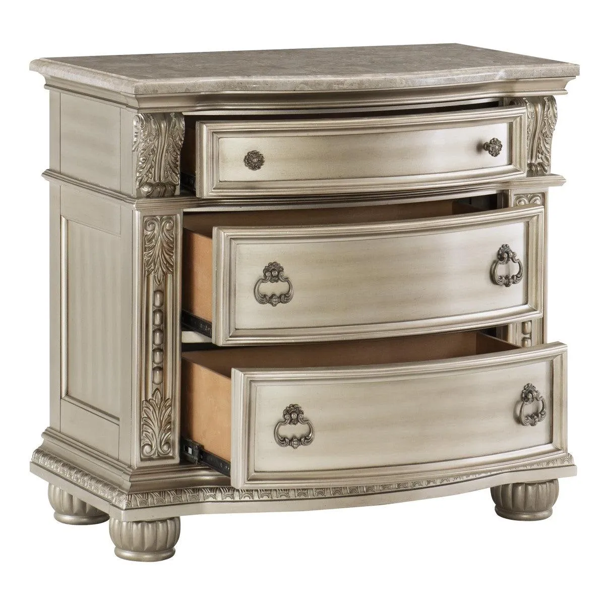 Cavalier Silver Nightstand - Image 3