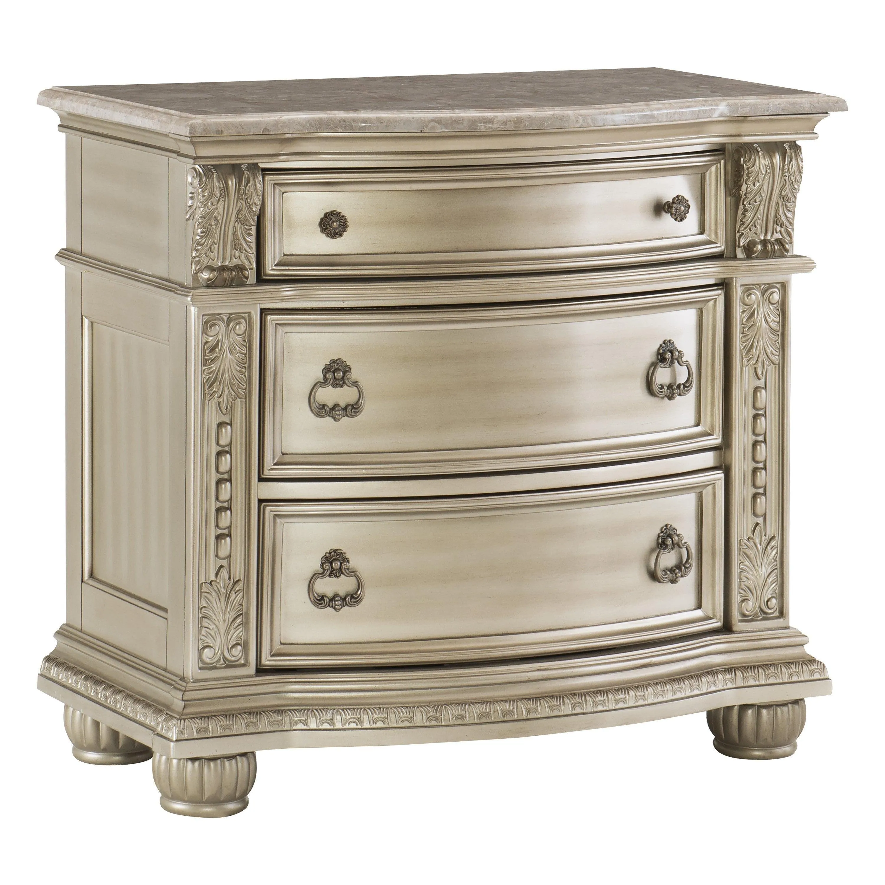 Cavalier Silver Nightstand - Image 5