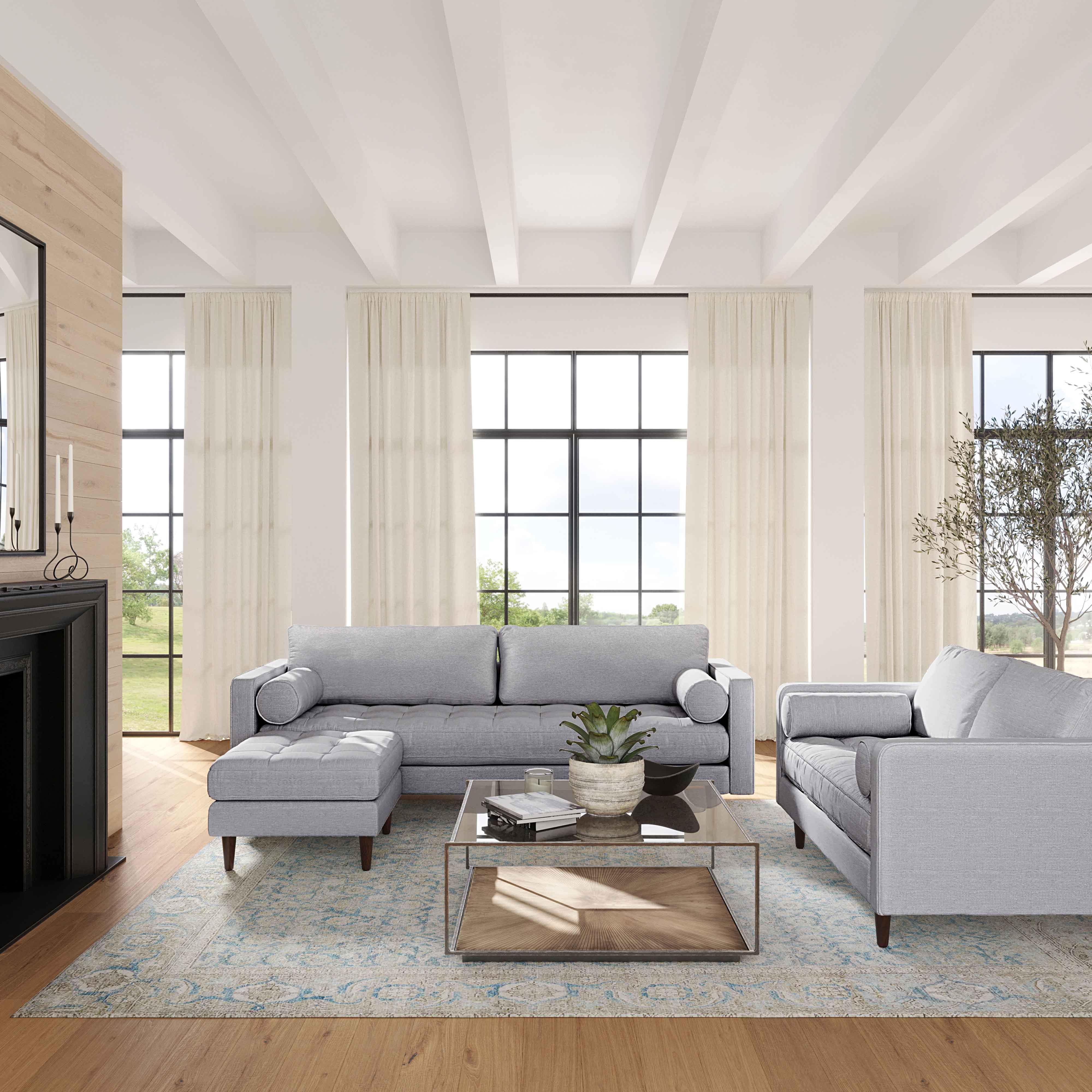 Cave Tweed Loveseat - Image 2