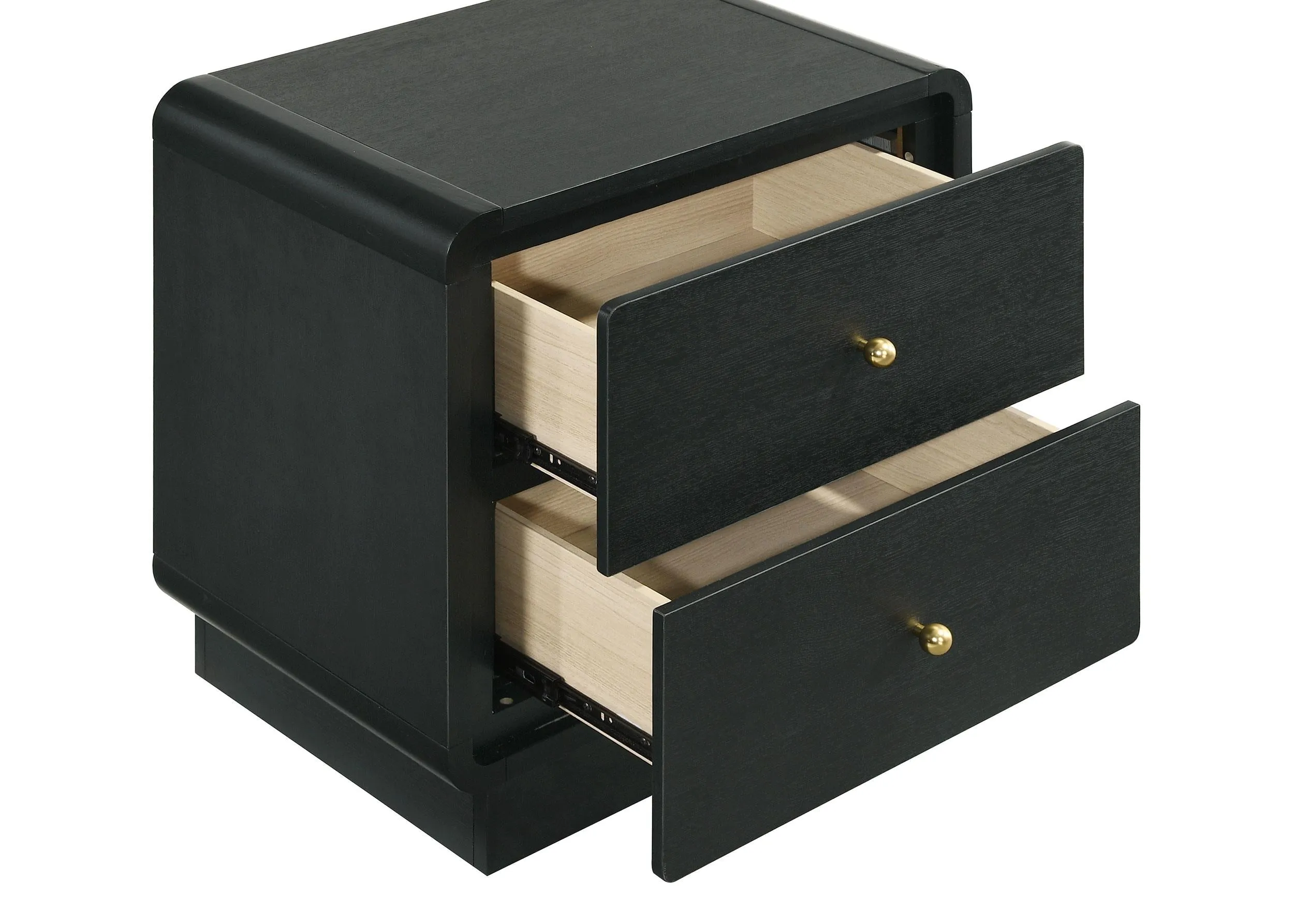 Cavelle Black 2-Drawer Nightstand - Image 10