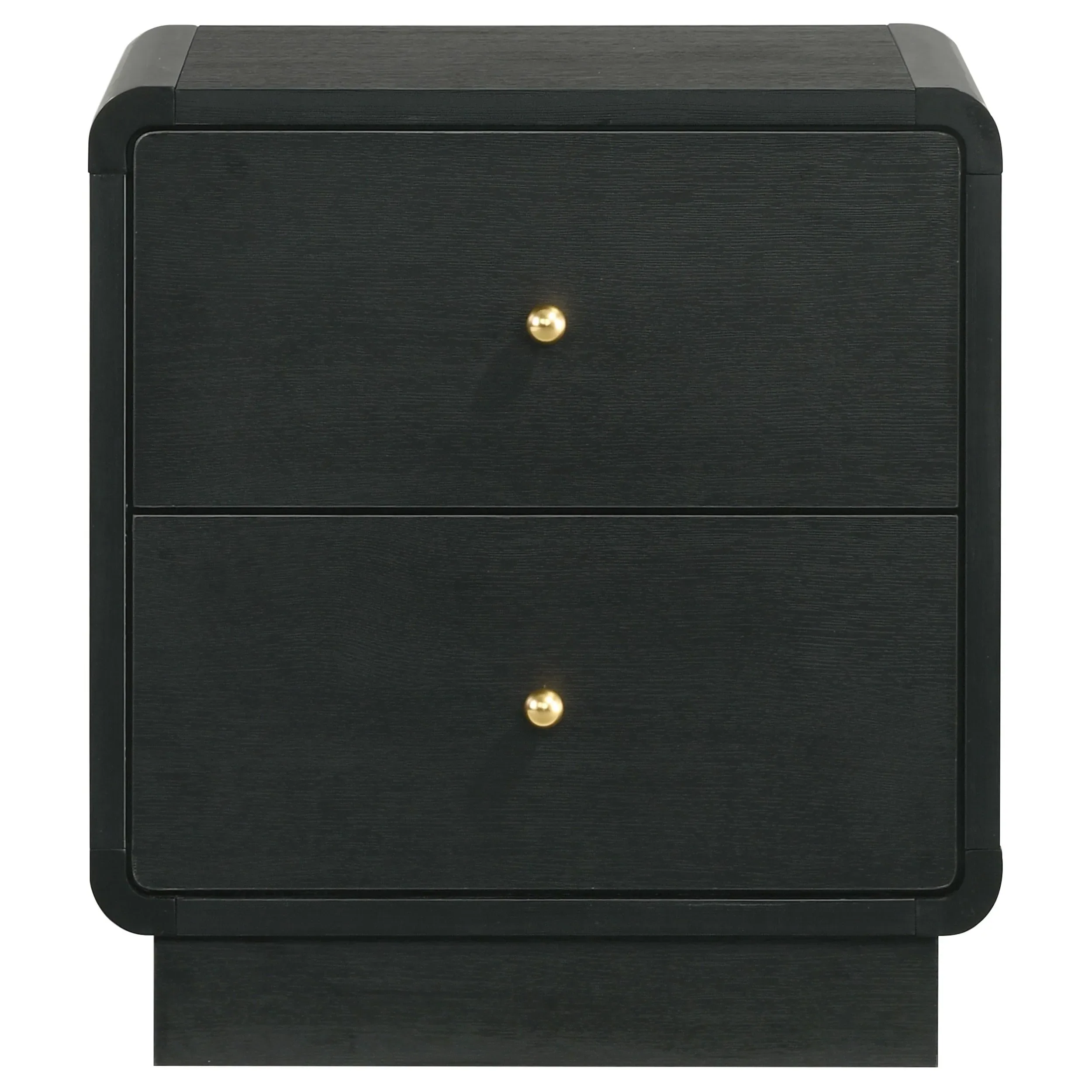Cavelle Black 2-Drawer Nightstand - Image 2