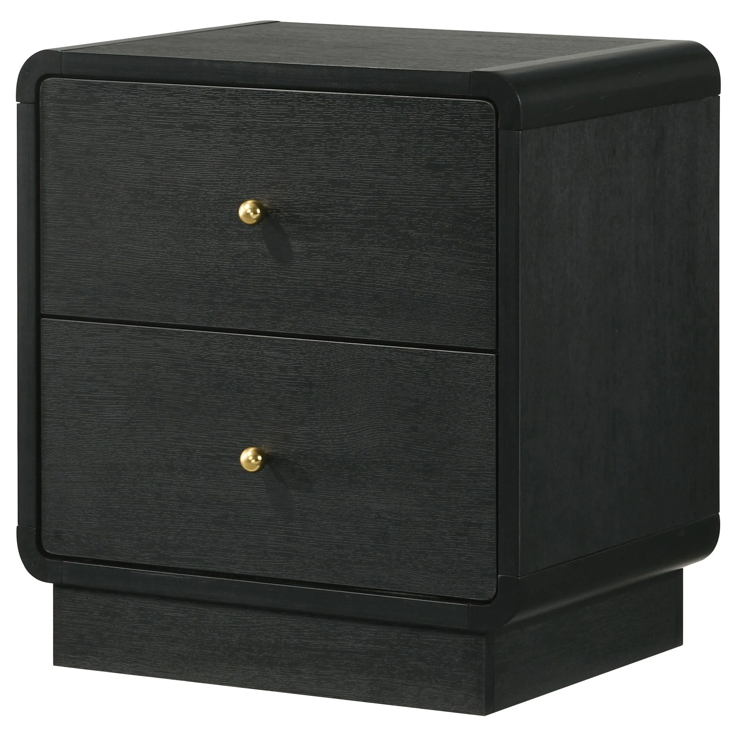 Cavelle Black 2-Drawer Nightstand - Image 3