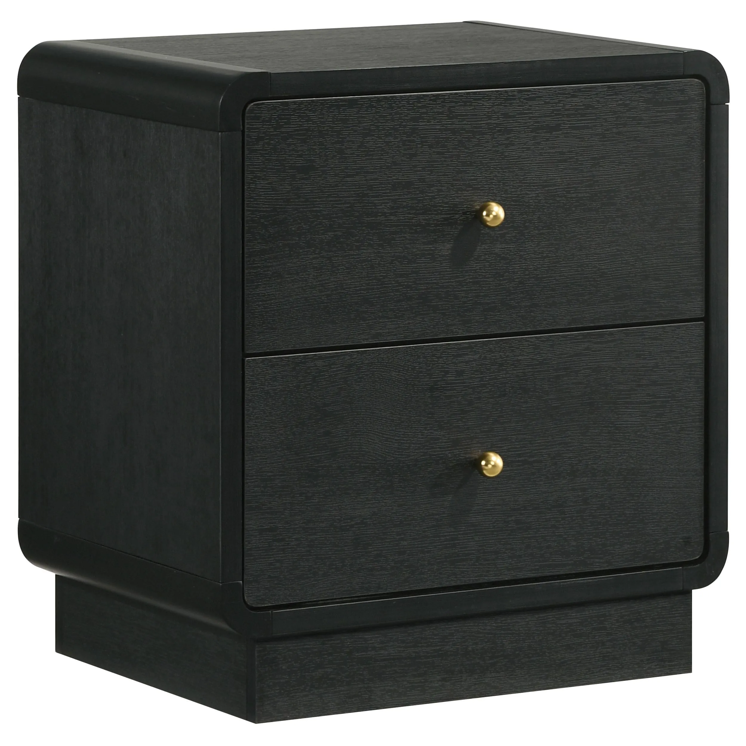 Cavelle Black 2-Drawer Nightstand - Image 4