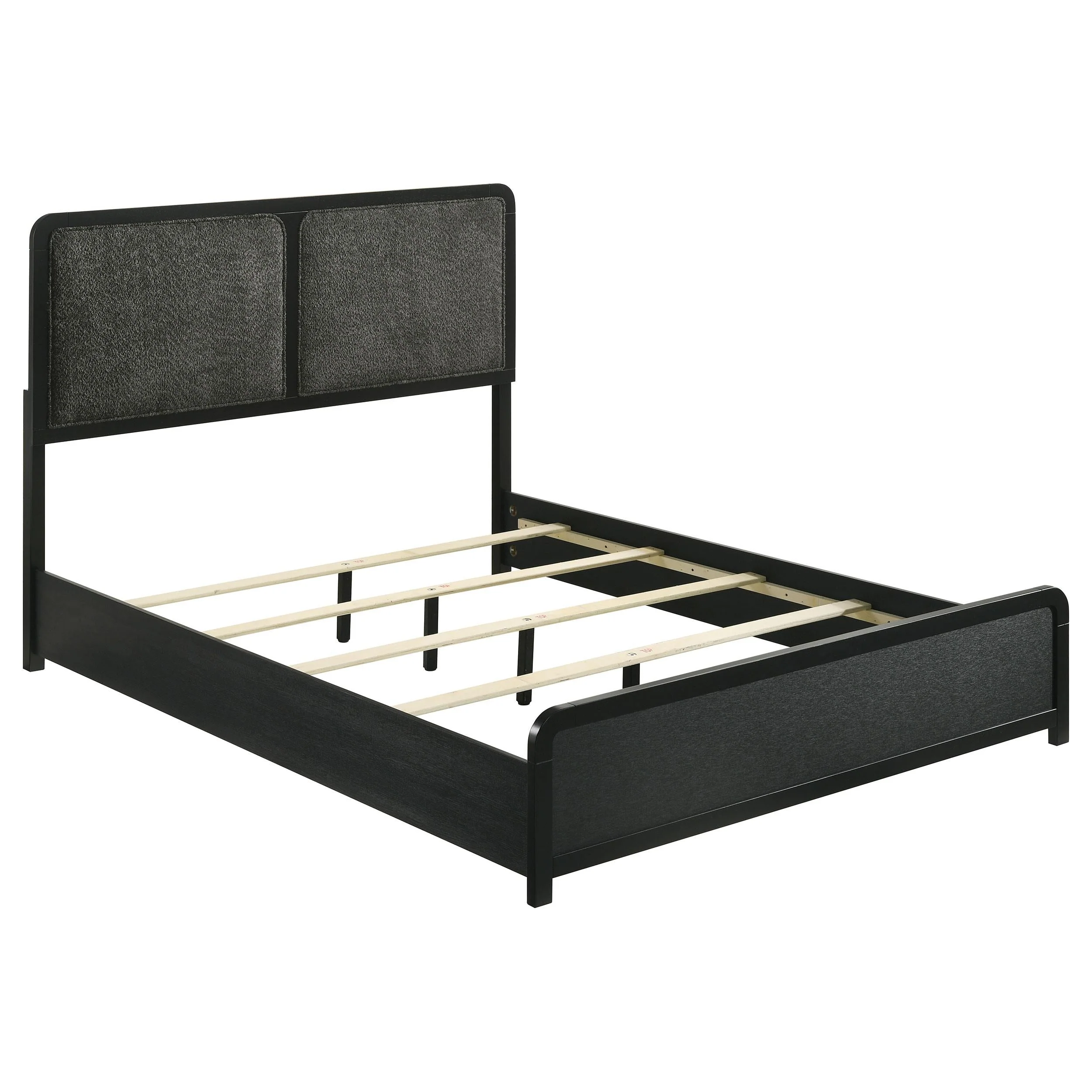 Cavelle Black 47-inch Upholstered Eastern King Bed - Image 3