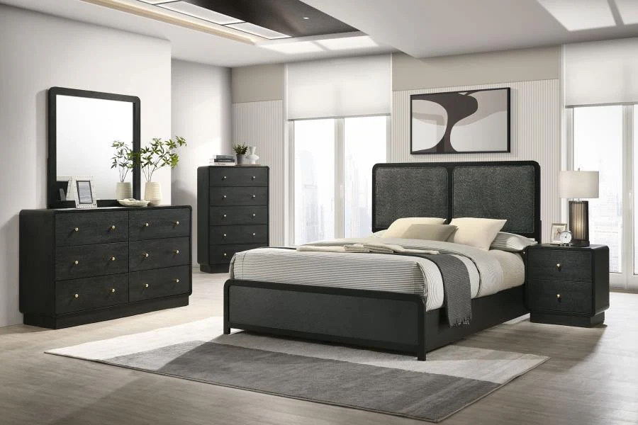 Cavelle Black 5-piece Queen Bedroom Set