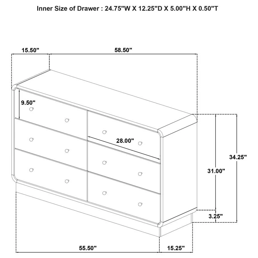 Cavelle Black 5-piece Queen Bedroom Set - Image 16