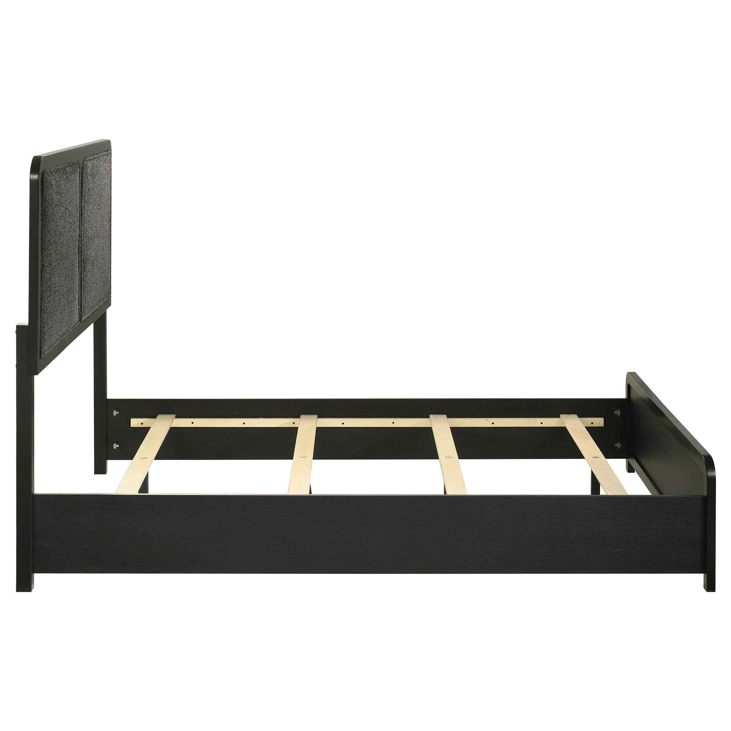 Cavelle Black 51-inch Upholstered Full Panel Bed - Image 6