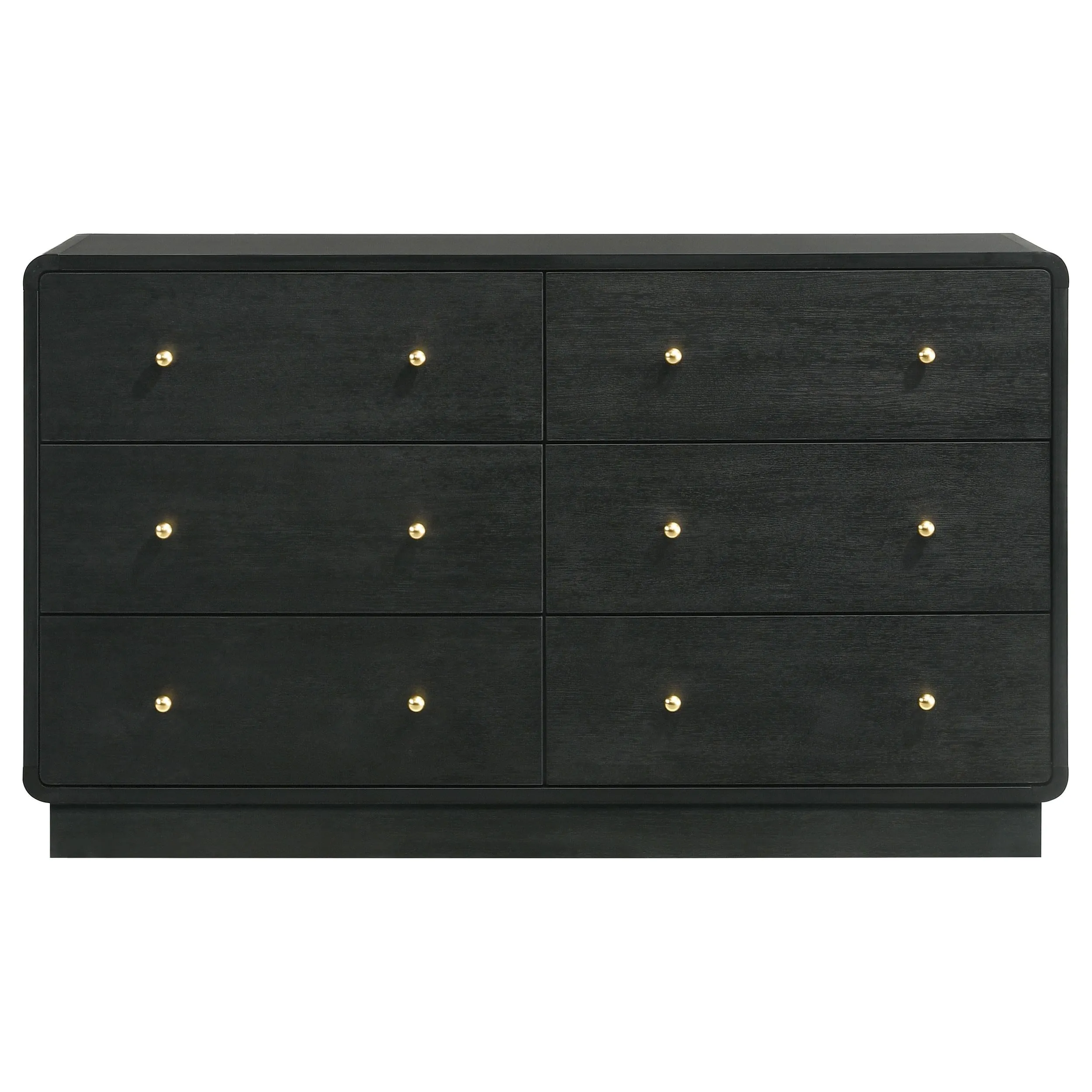 Cavelle Black 6-Drawer Dresser Cabinet - Image 2