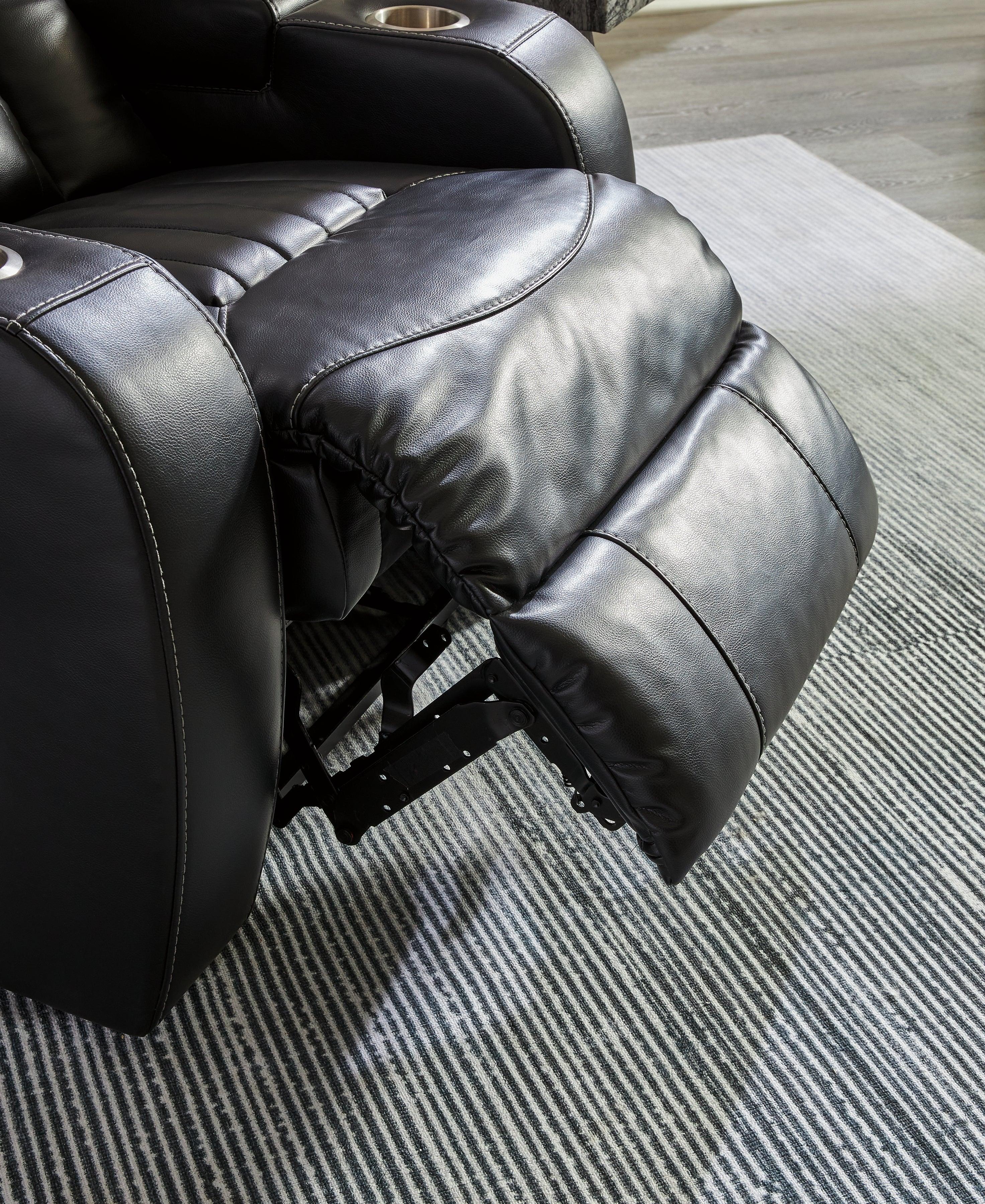 Caveman Den Midnight Dual Power Reclining Loveseat - Image 12