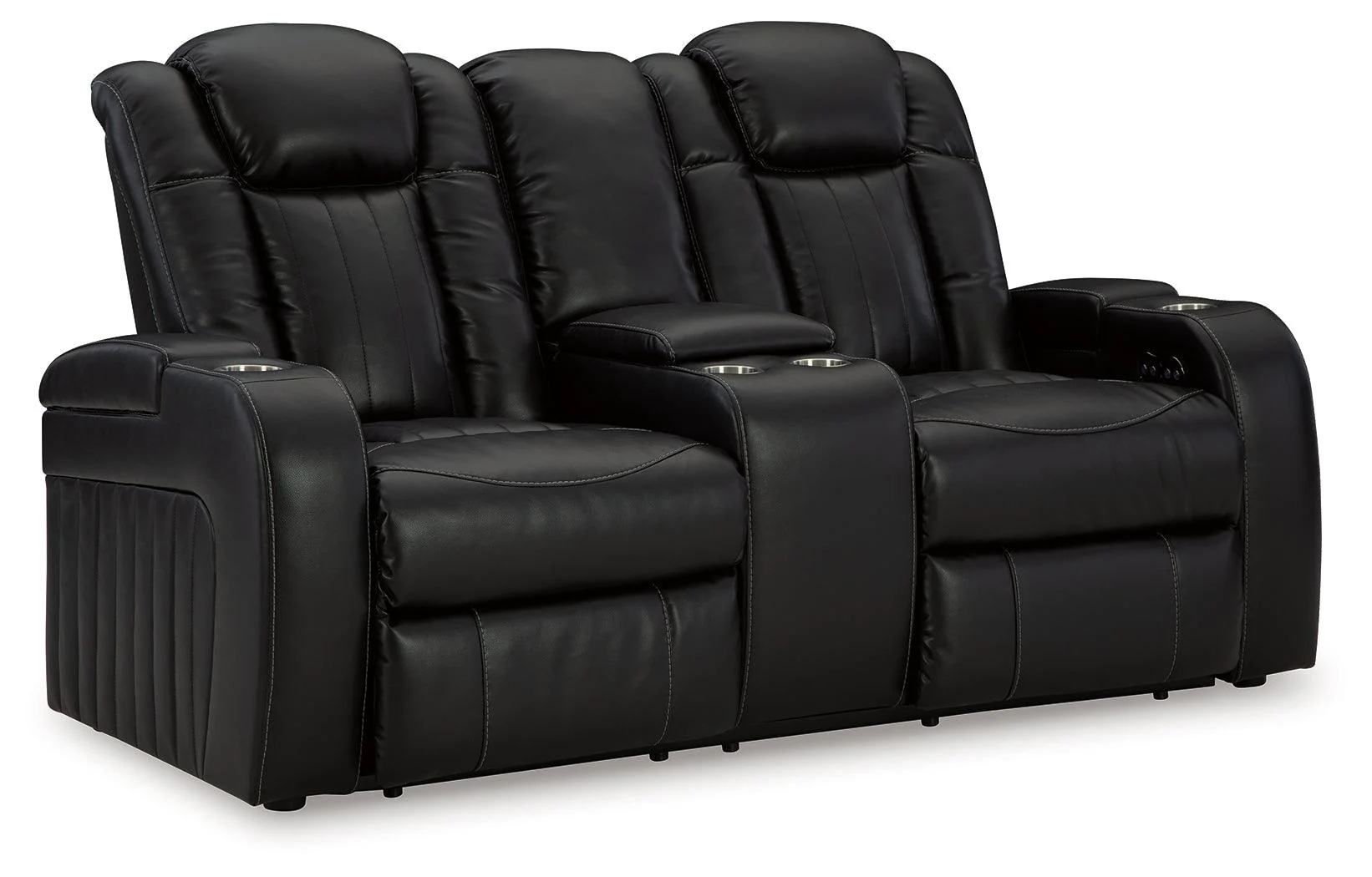 Caveman Den Midnight Dual Power Reclining Loveseat - Image 3