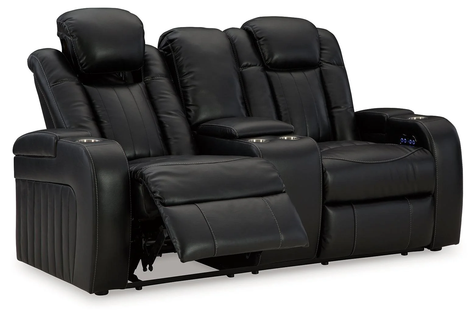 Caveman Den Midnight Dual Power Reclining Loveseat - Image 4