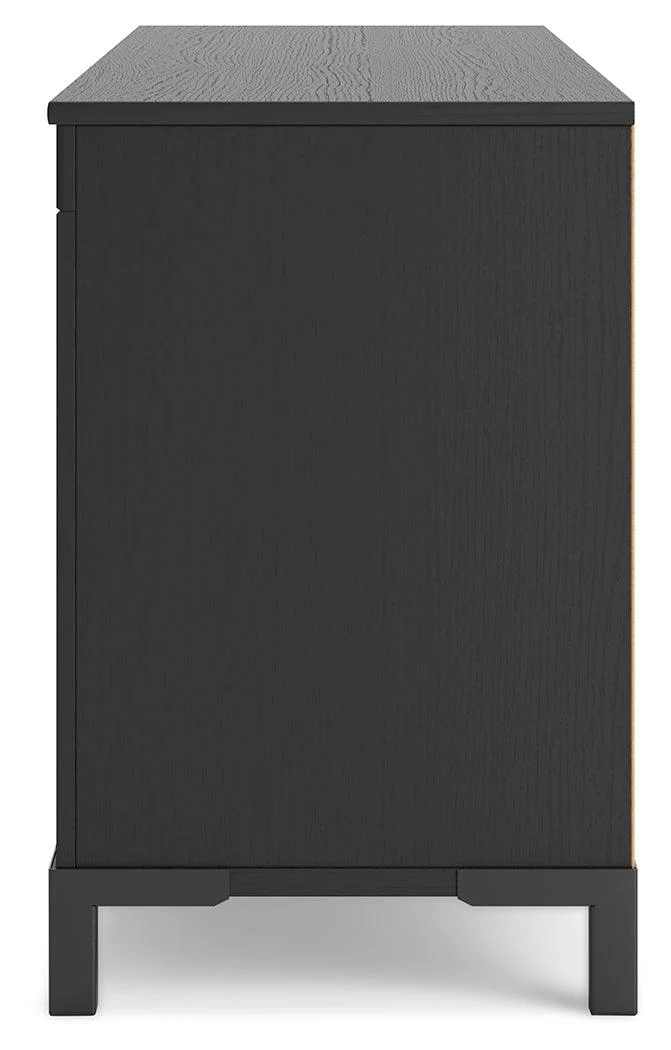 Cayberry Black 60" TV Stand with Electric Fireplace - Image 8