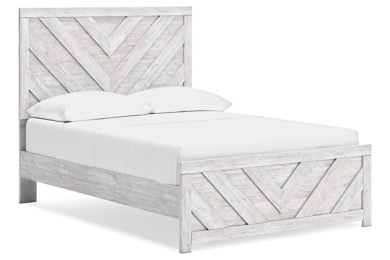 Cayboni Whitewash Full Panel Bed - Image 10