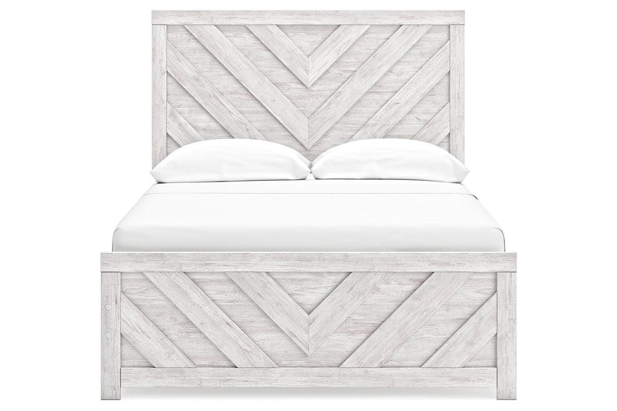 Cayboni Whitewash Full Panel Bed - Image 4