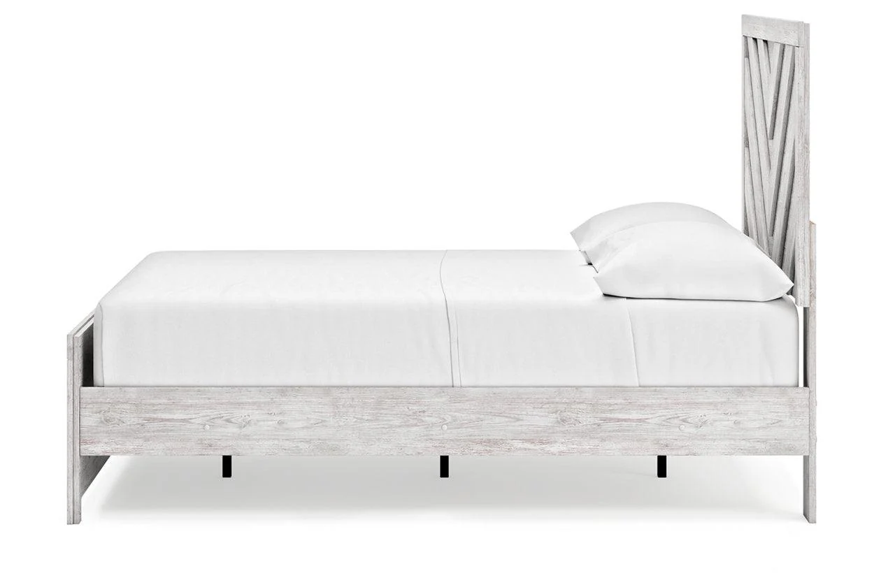 Cayboni Whitewash Full Panel Bed - Image 6