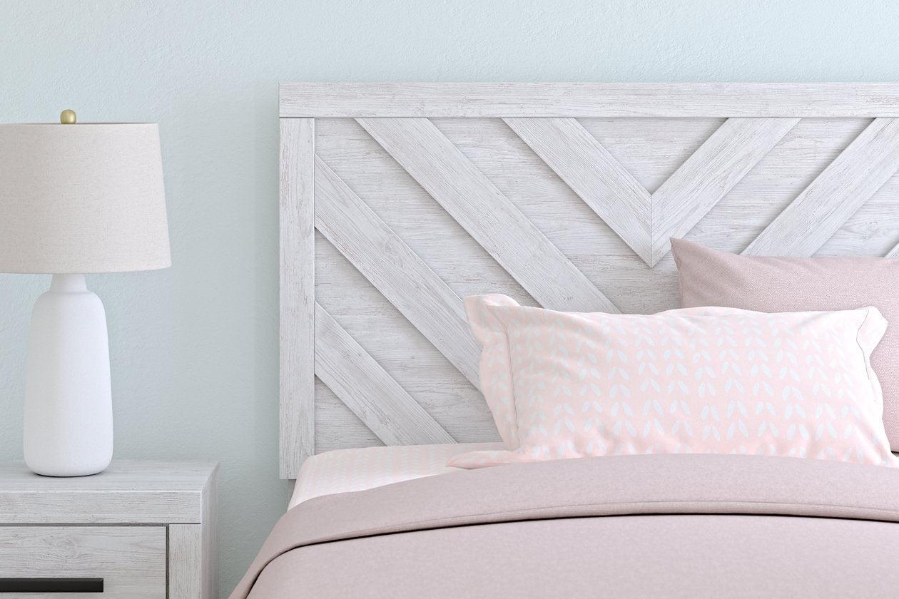 Cayboni Whitewash Full Panel Bed - Image 8