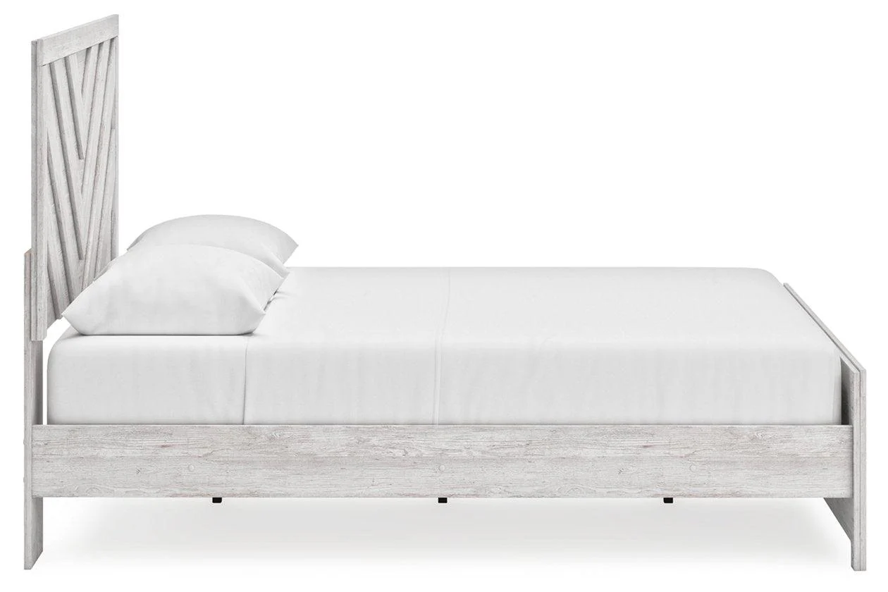 Cayboni Whitewash King Panel Bed - Image 7
