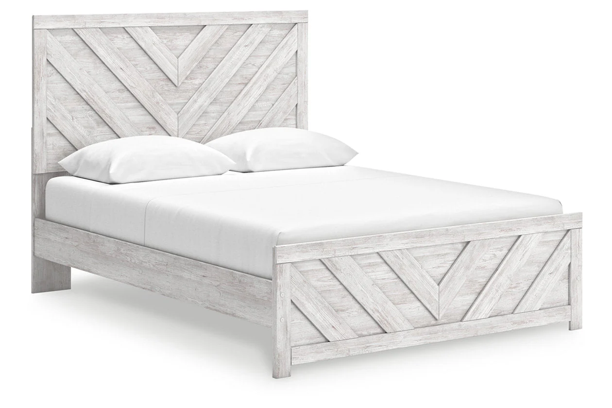 Cayboni Whitewash Panel Bedroom Set - Image 23
