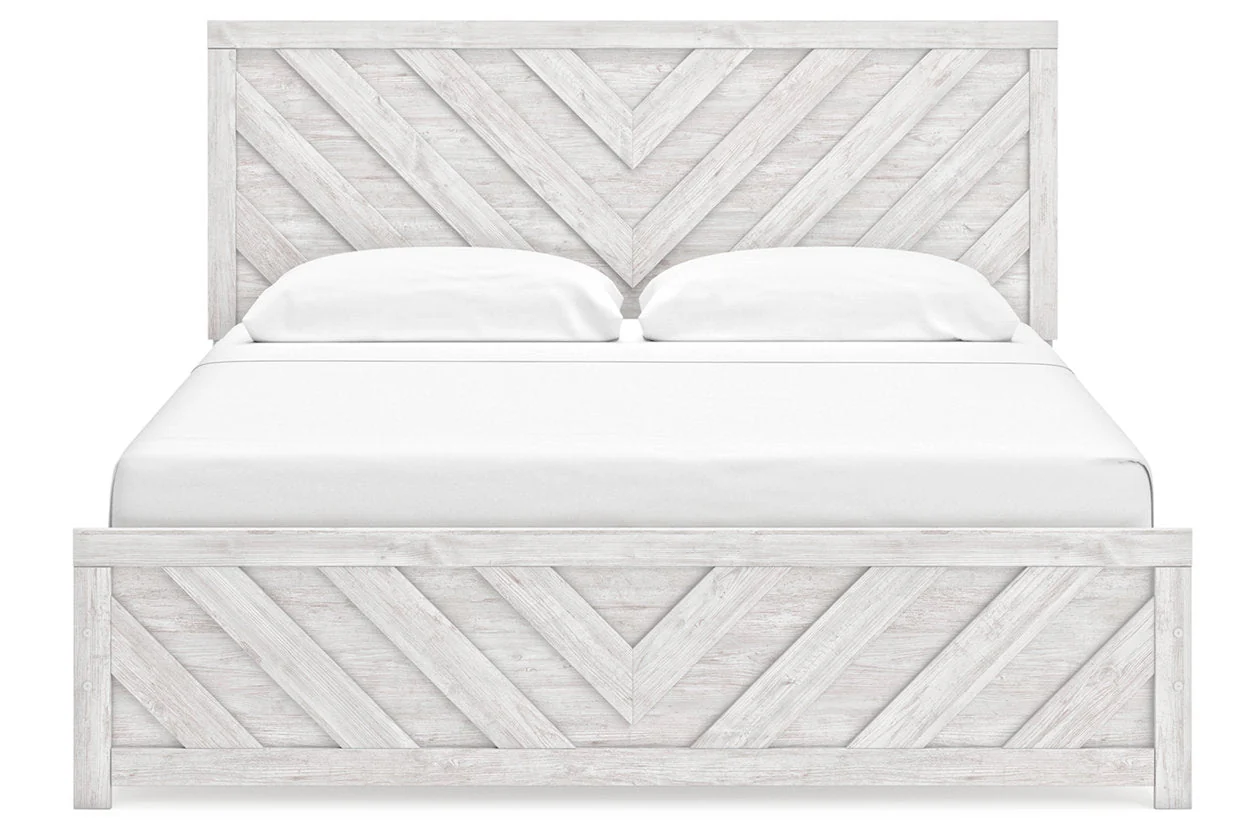 Cayboni Whitewash Panel Bedroom Set - Image 26
