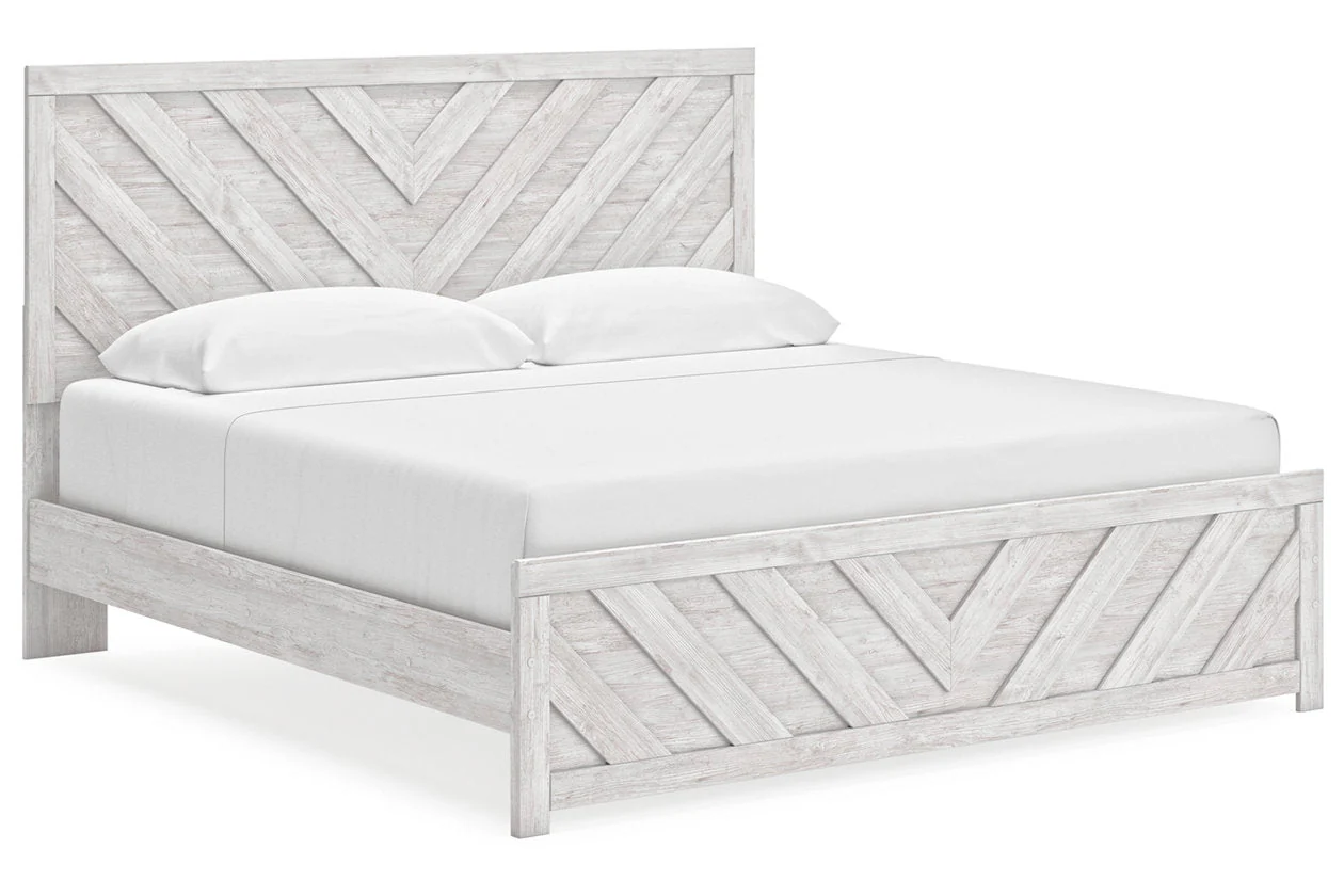Cayboni Whitewash Panel Bedroom Set - Image 46