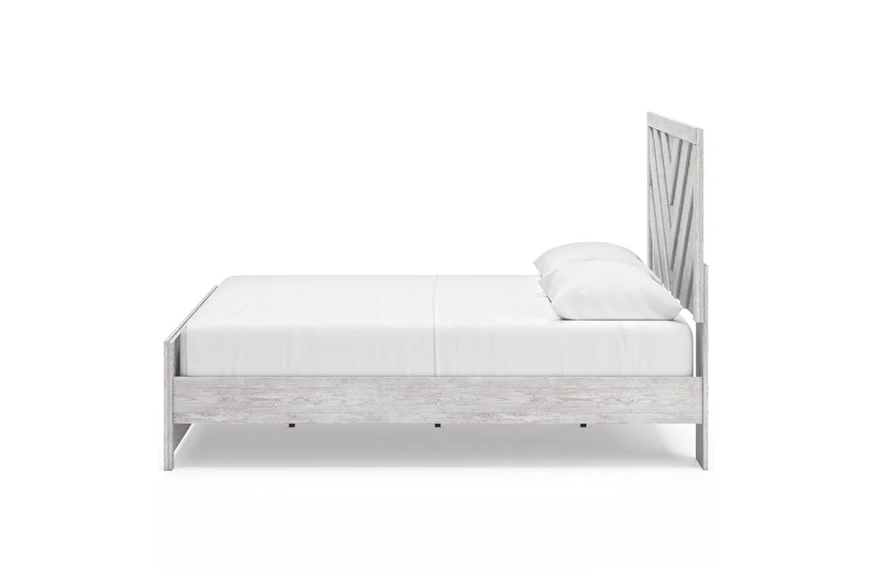 Cayboni Whitewash Queen Panel Bed - Image 7