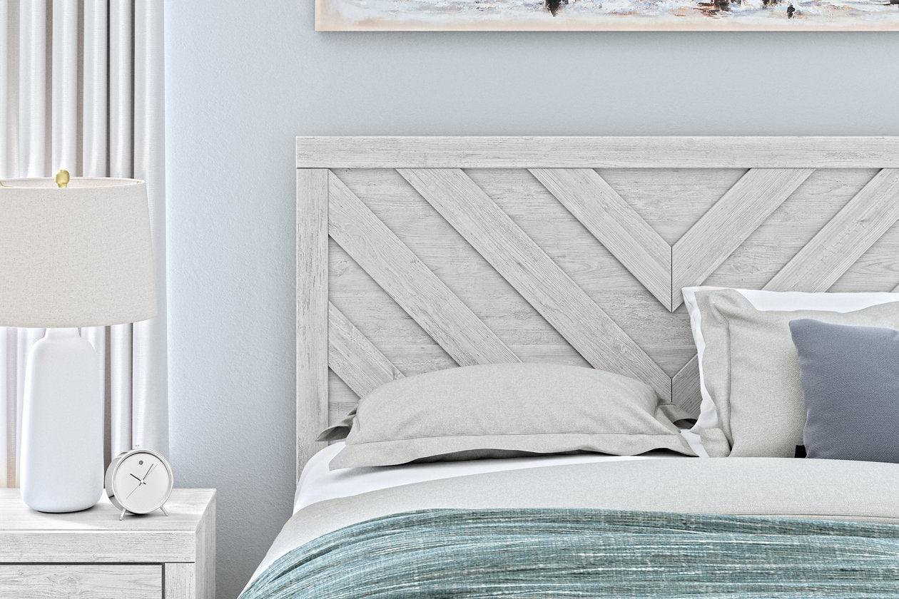 Cayboni Whitewash Queen Panel Bed - Image 9