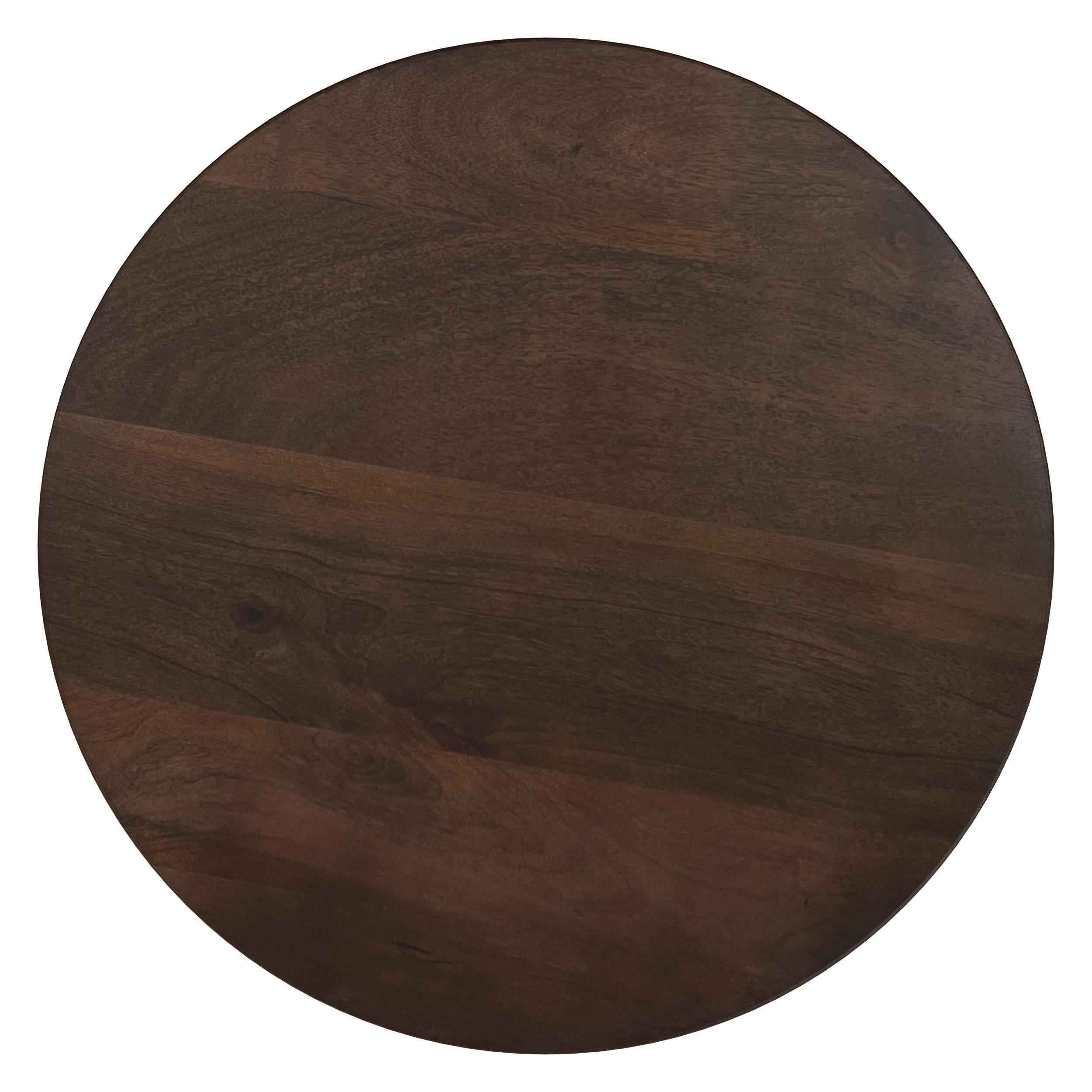 Cayenne Walnut Solid Mango Wood Accent Side End Table - Image 3