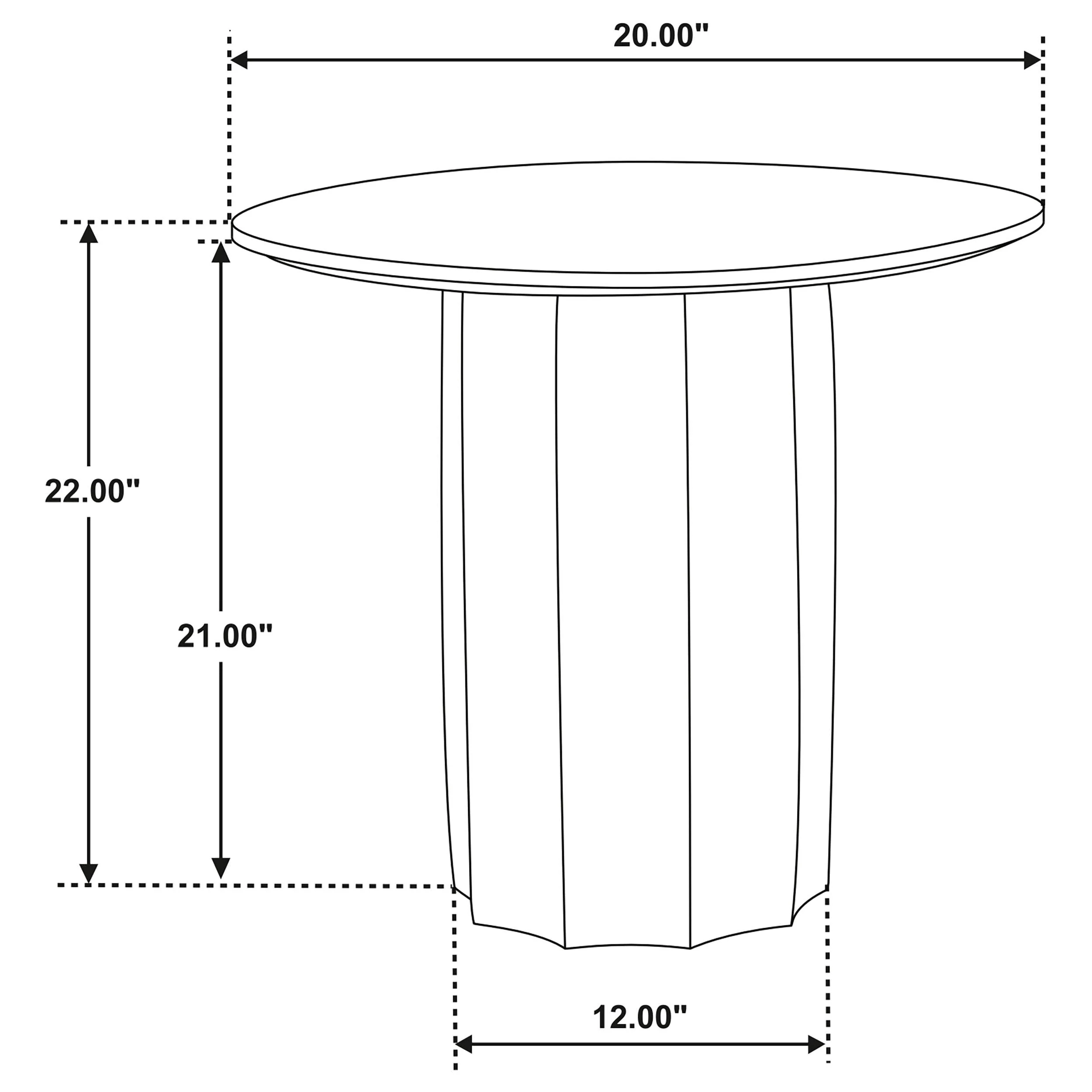 Cayenne Walnut Solid Mango Wood Accent Side End Table - Image 5