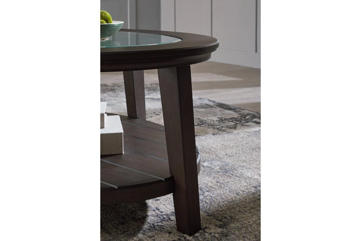 Celamar Dark Brown Coffee Table and 1 End Table - Image 12