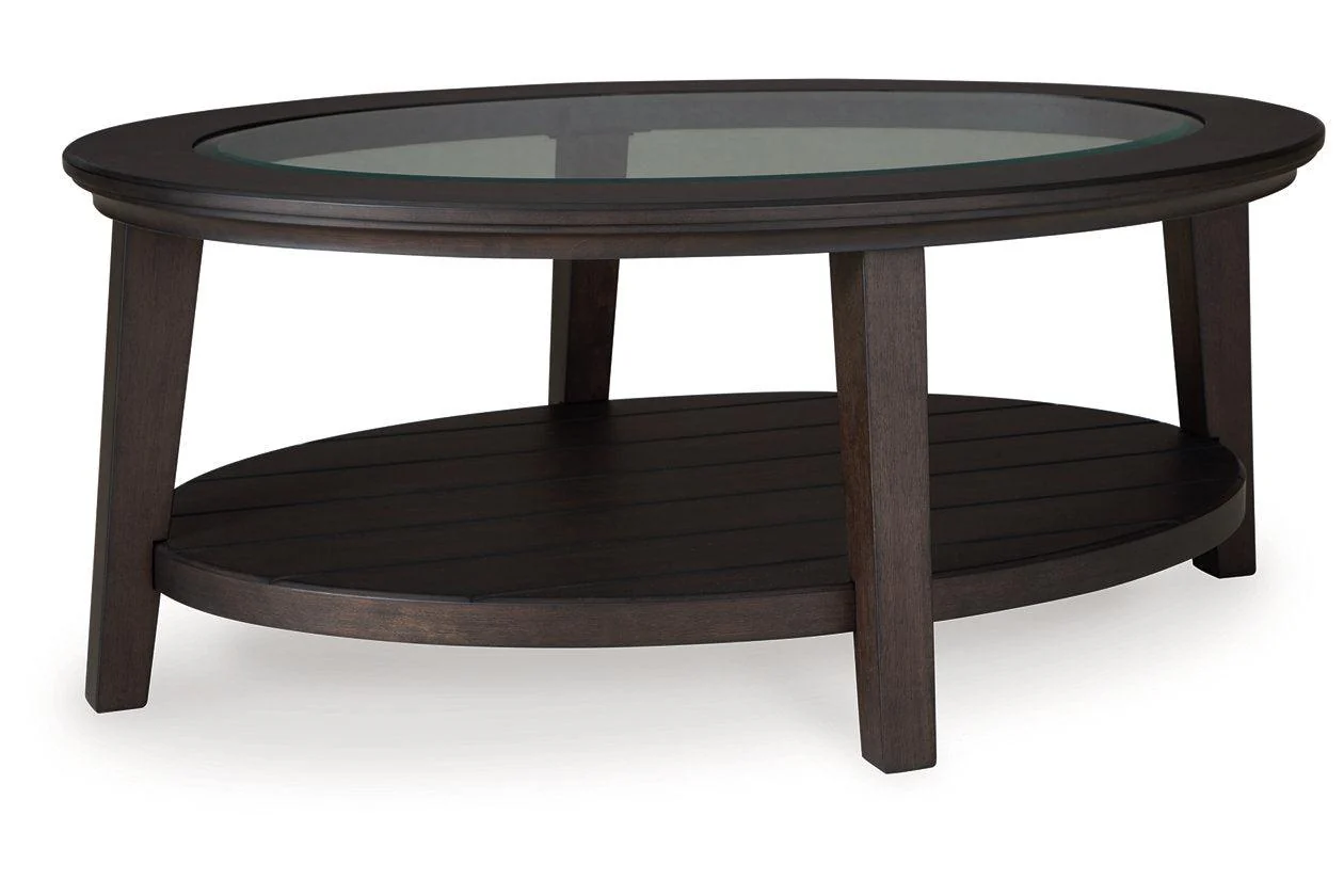 Celamar Dark Brown Coffee Table and 1 End Table - Image 3