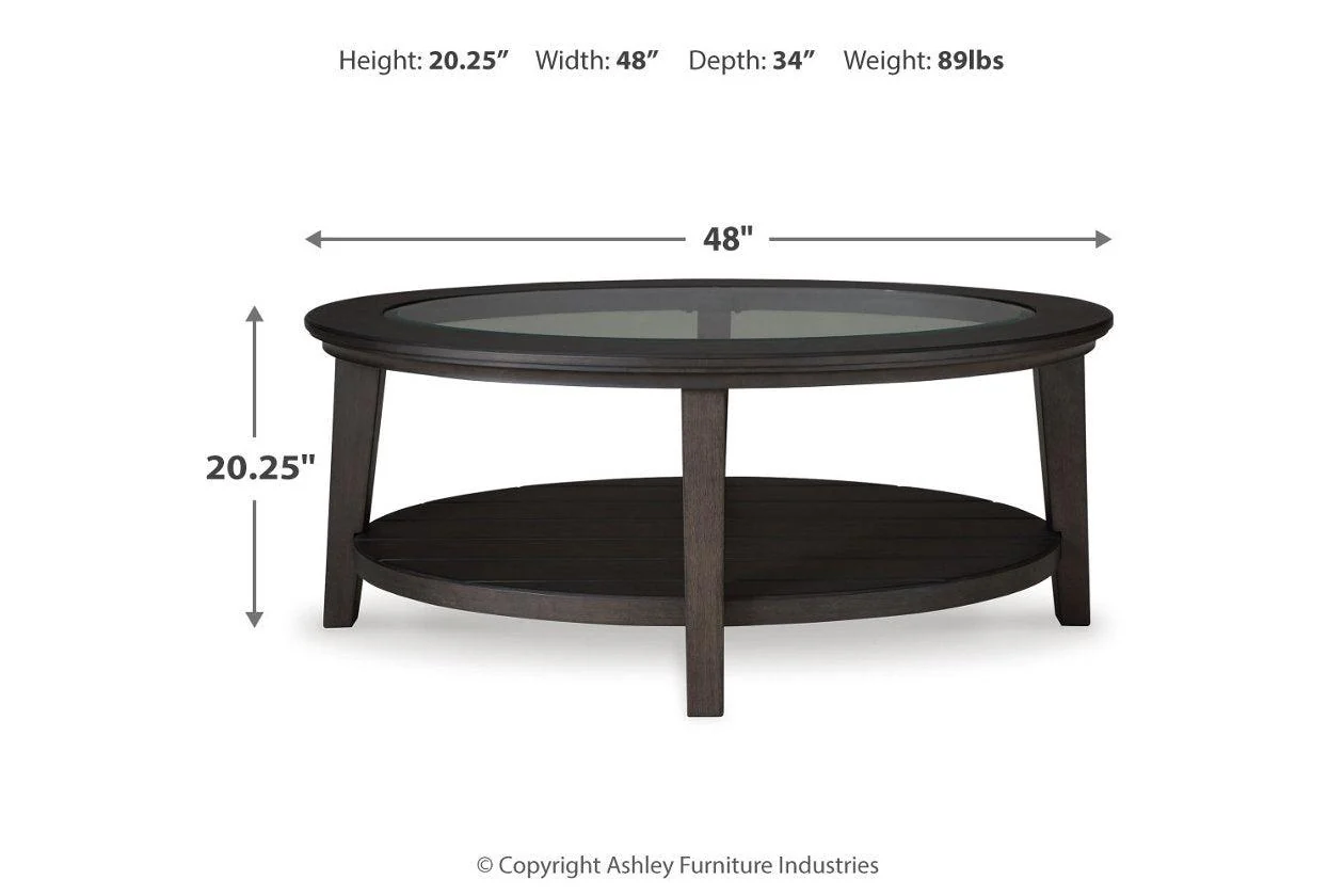 Celamar Dark Brown Coffee Table and 1 End Table - Image 9