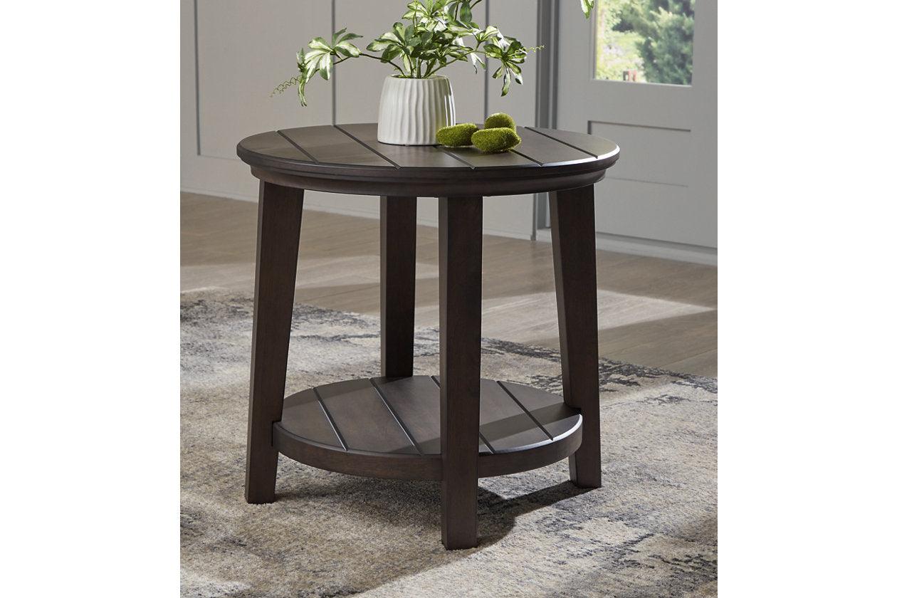 Celamar Dark Brown Coffee Table and 2 End Tables - Image 11