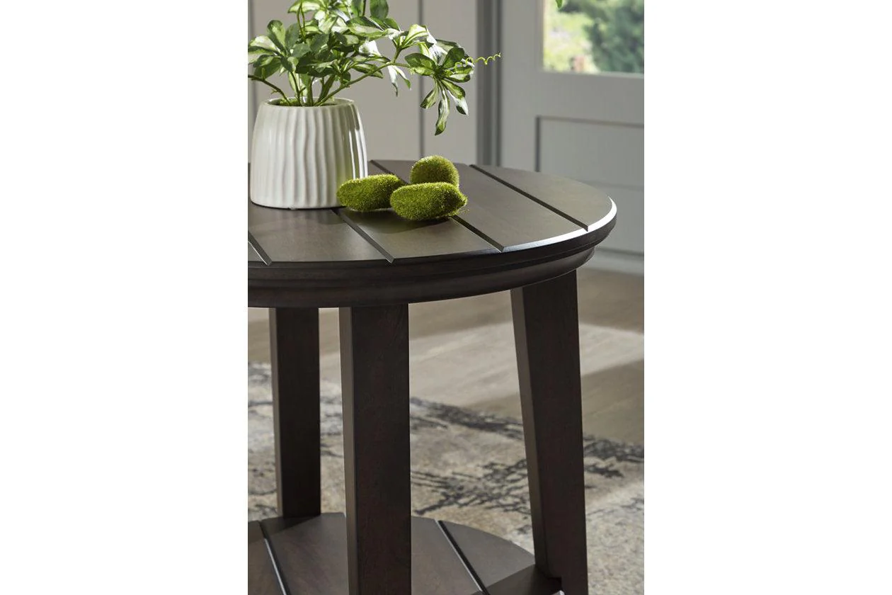 Celamar Dark Brown Coffee Table and 2 End Tables - Image 12
