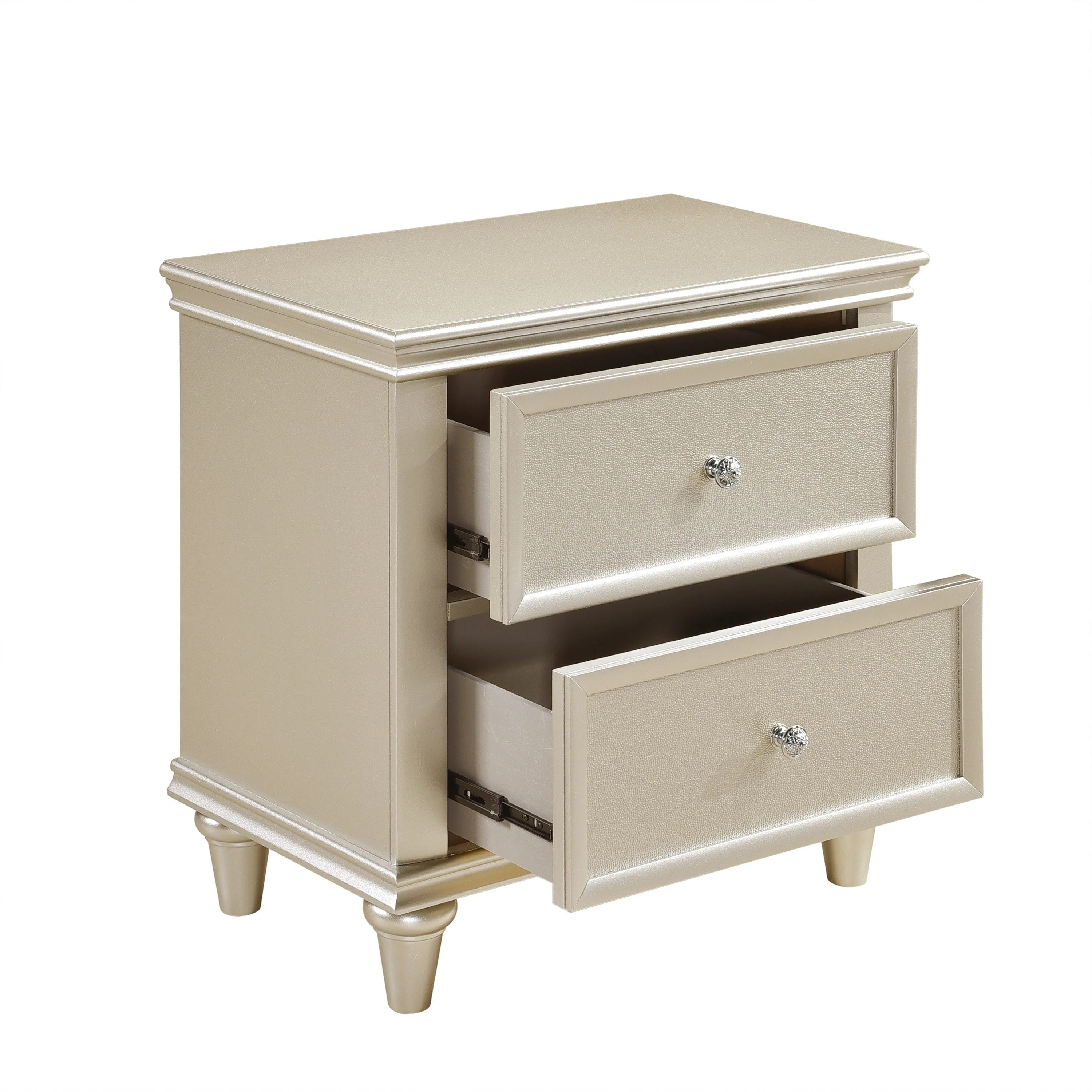 Celandine Silver Upholstered Panel Bedroom Set - Image 11
