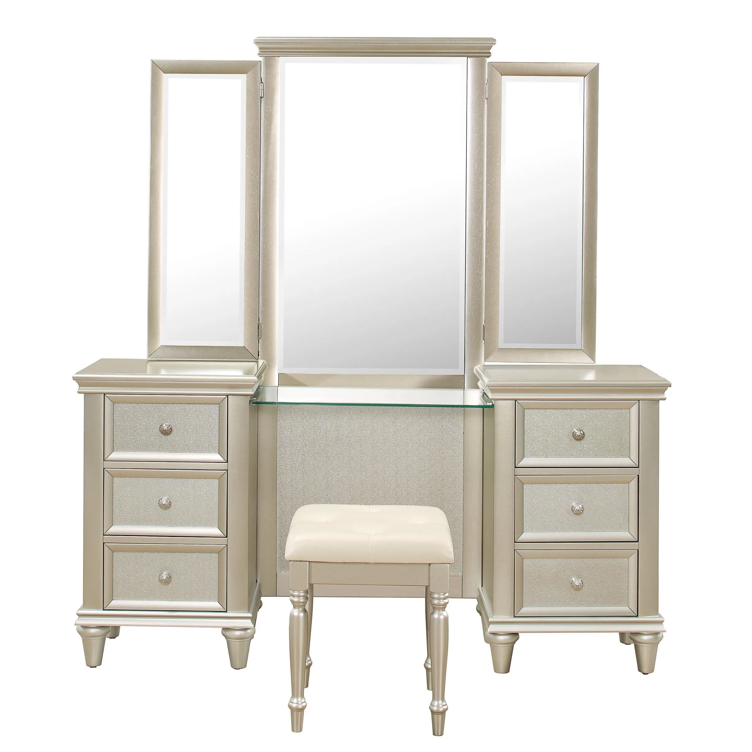 Celandine Silver Vanity Set - Image 3