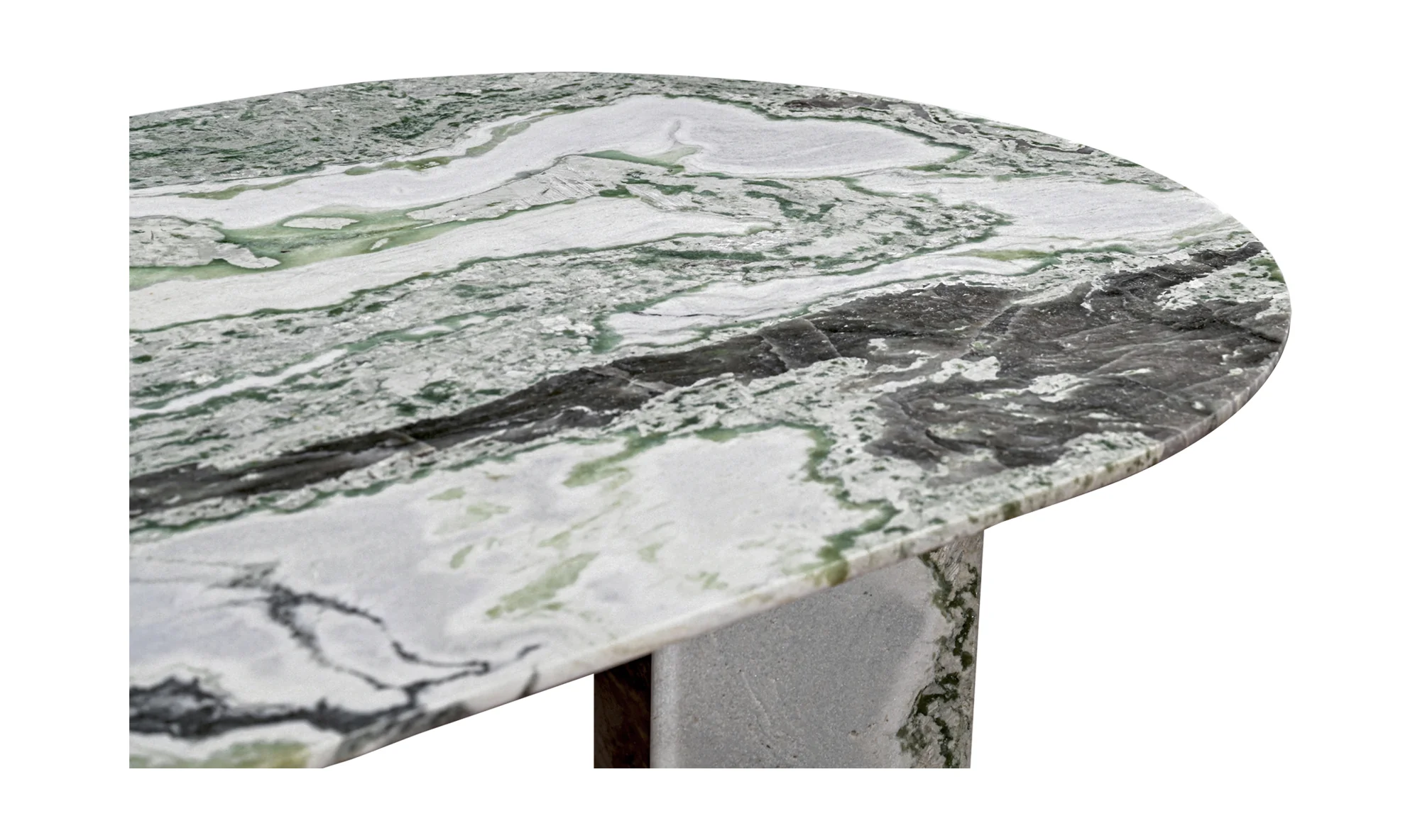Celia Oval Dining Table Green Onyx Marble - Image 4