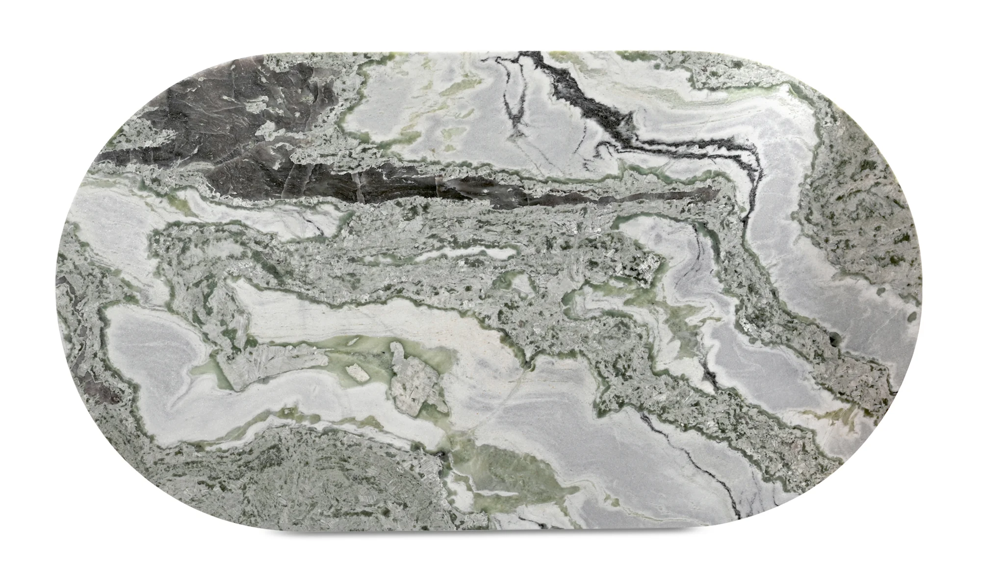 Celia Oval Dining Table Green Onyx Marble - Image 6