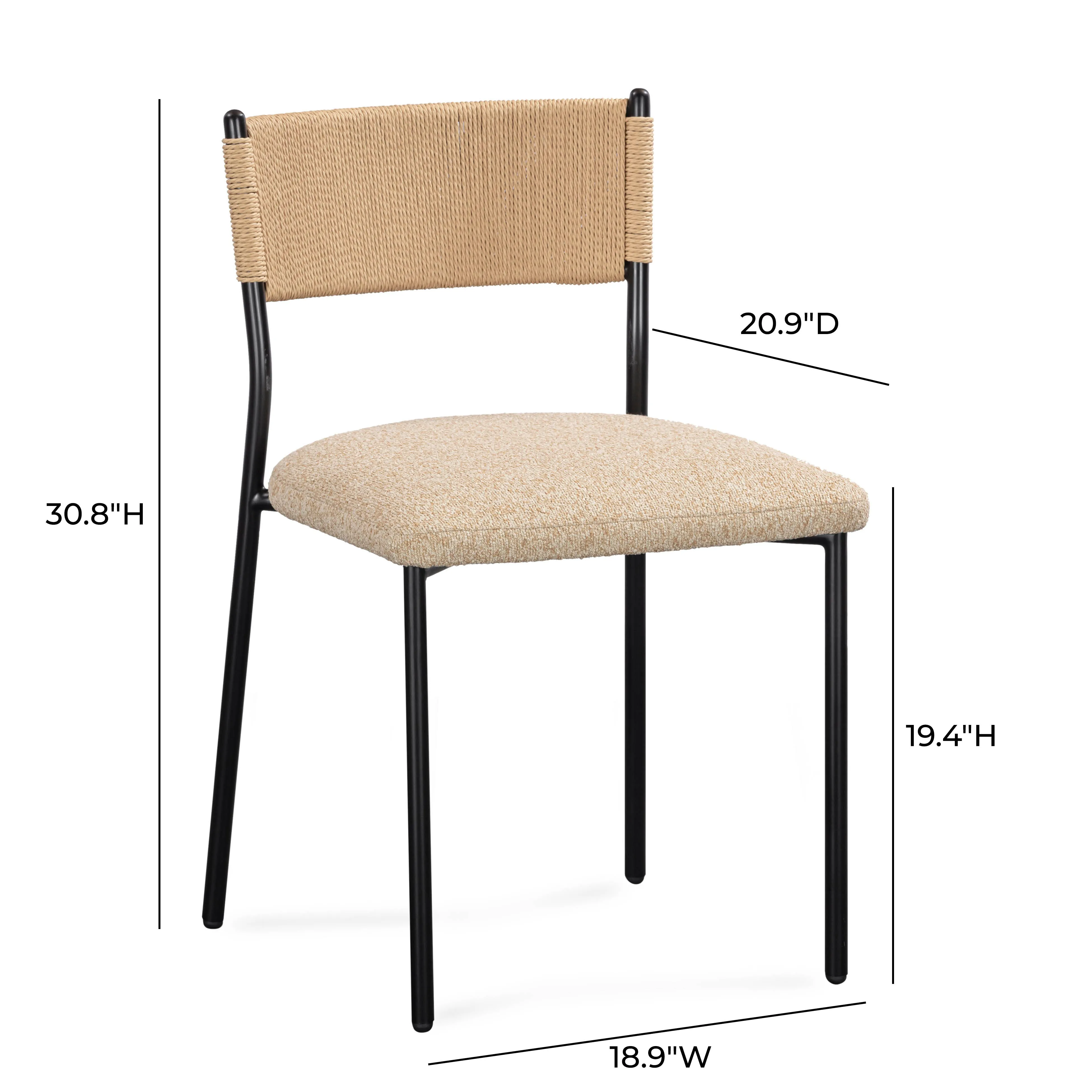 Celine Performance Boucle Dining Chair - Set of 2 - Image 13