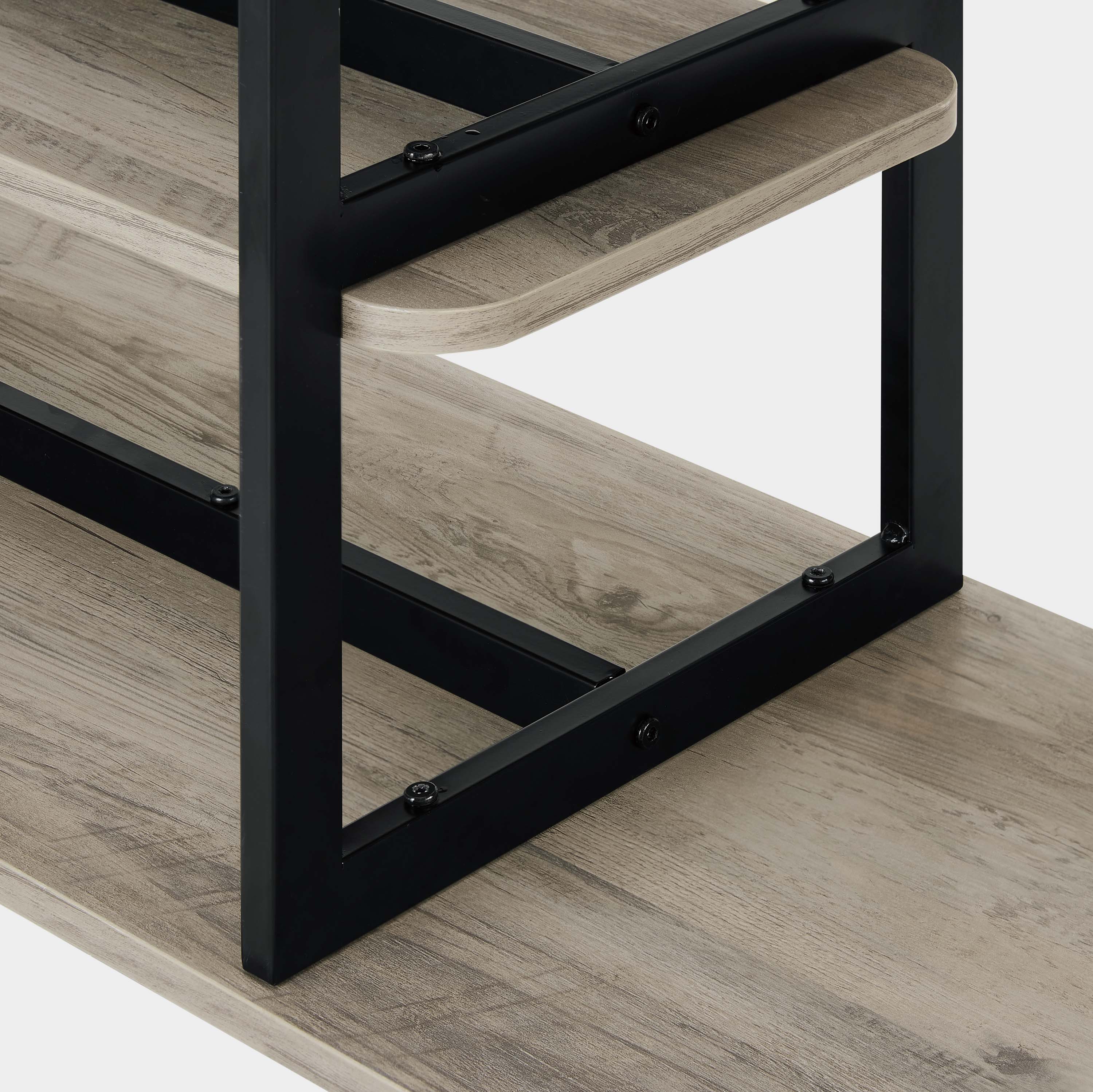 Celine Side Table Console in Rustic Grey - Image 6