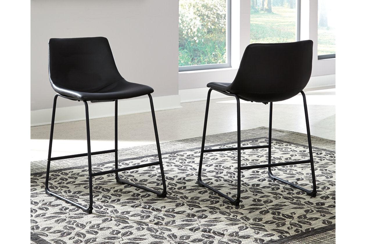 Centiar Black Counter Height Barstool, Set of 2 - Image 7
