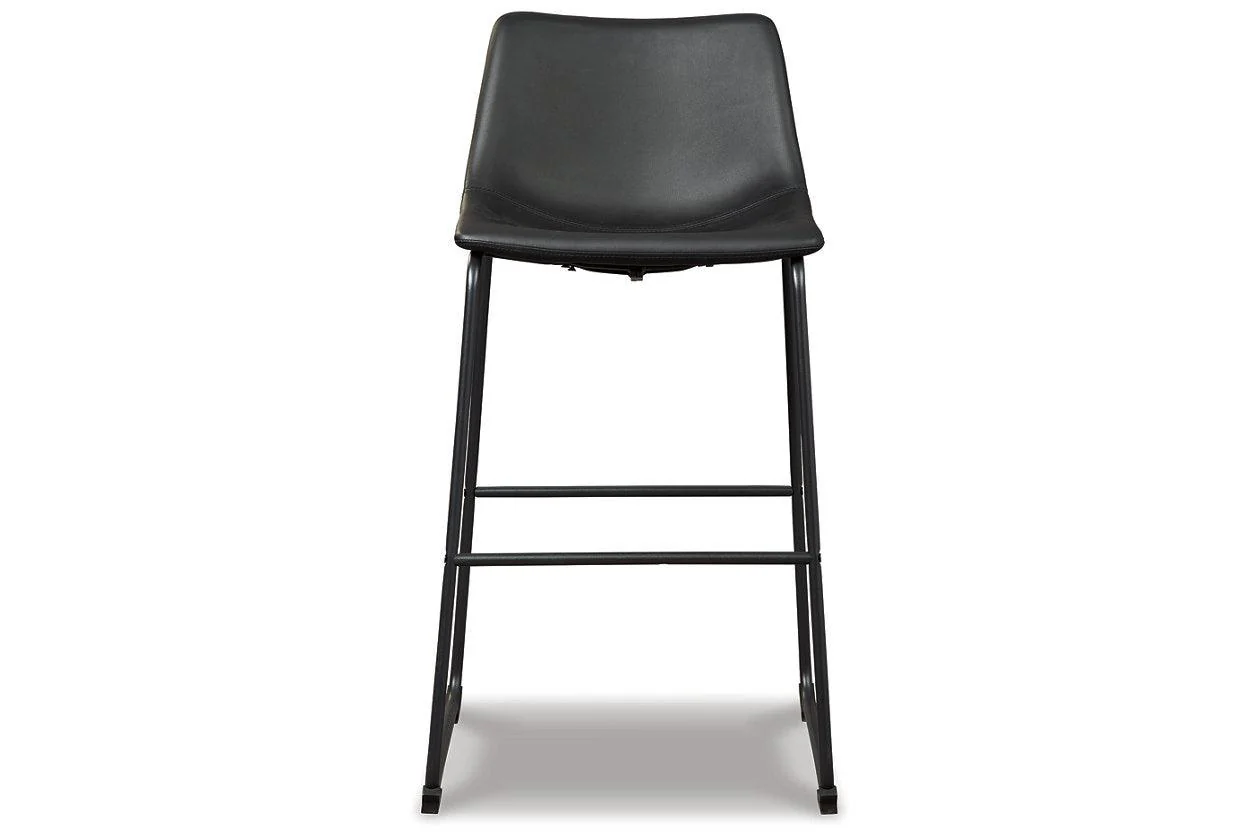 Centiar Black Pub Height Barstool, Set of 2 - Image 4