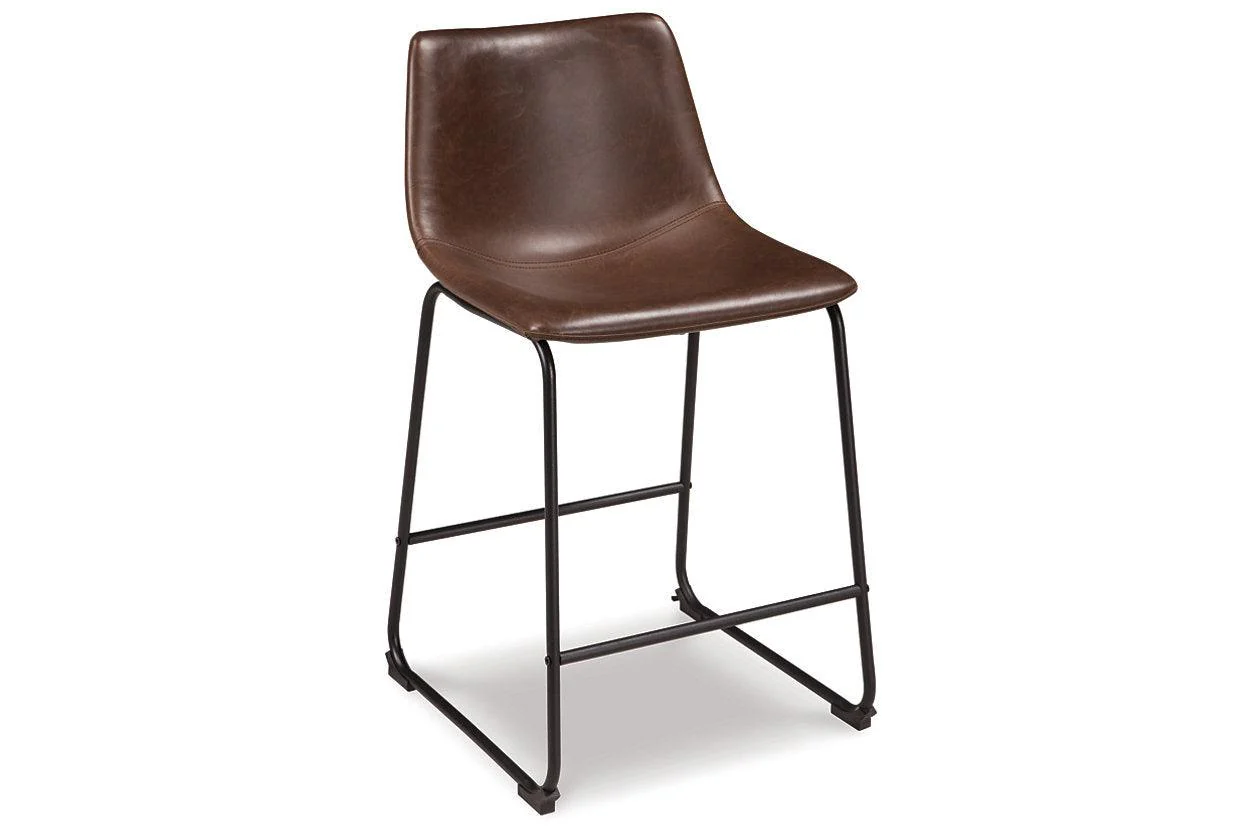 Centiar Brown Counter Height Barstool, Set of 2