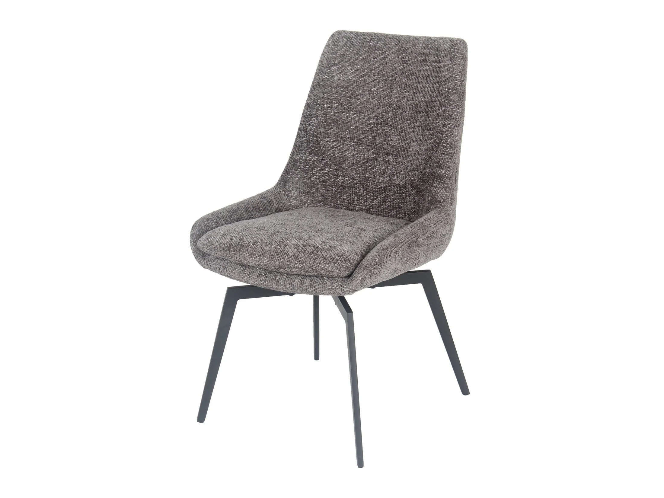 CEO 180 Degree Return Swivel Upholstered Dining Chair in Oyster (Set of 2)